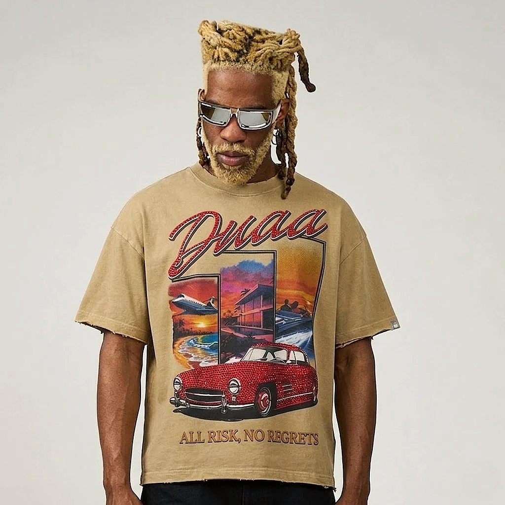All Risk T-Shirt - Brown - Image 2
