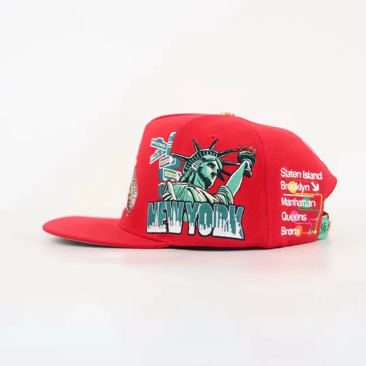 Bacon Egg and Cheese Strap Back - Red - Image 4