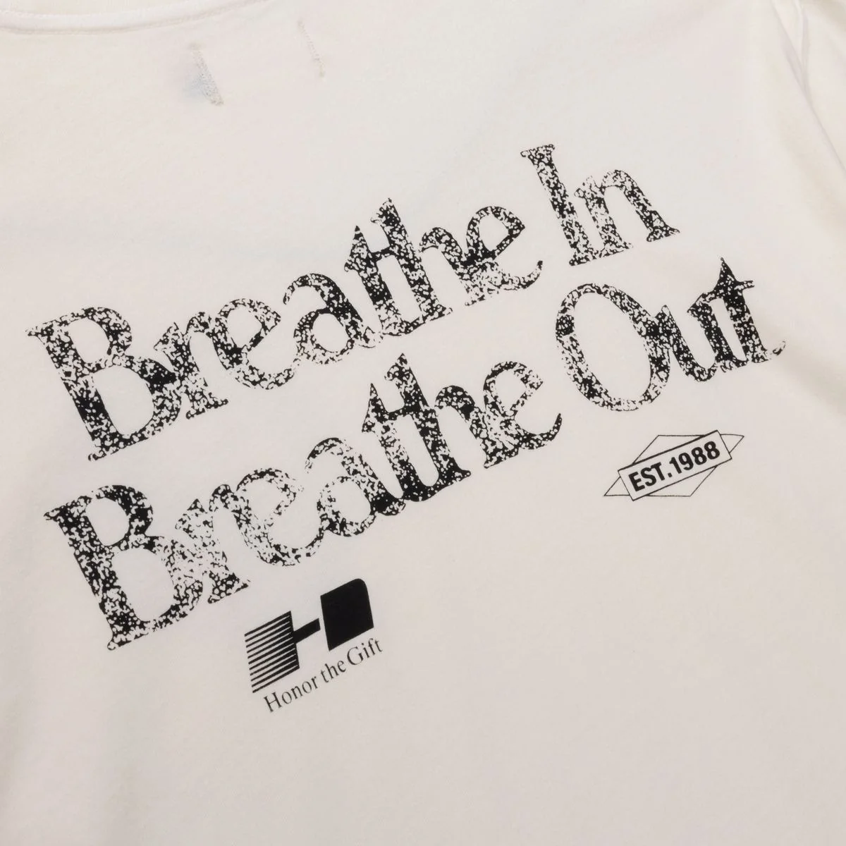 Breath In Breath Out T-Shirt - White - Image 3