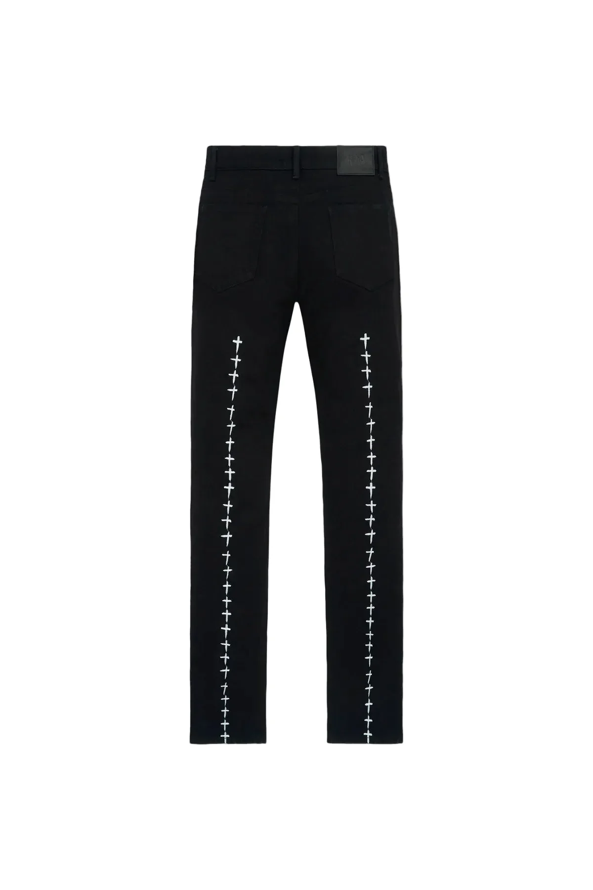 Bryant Skinny Jean - Black White Cross - Image 2