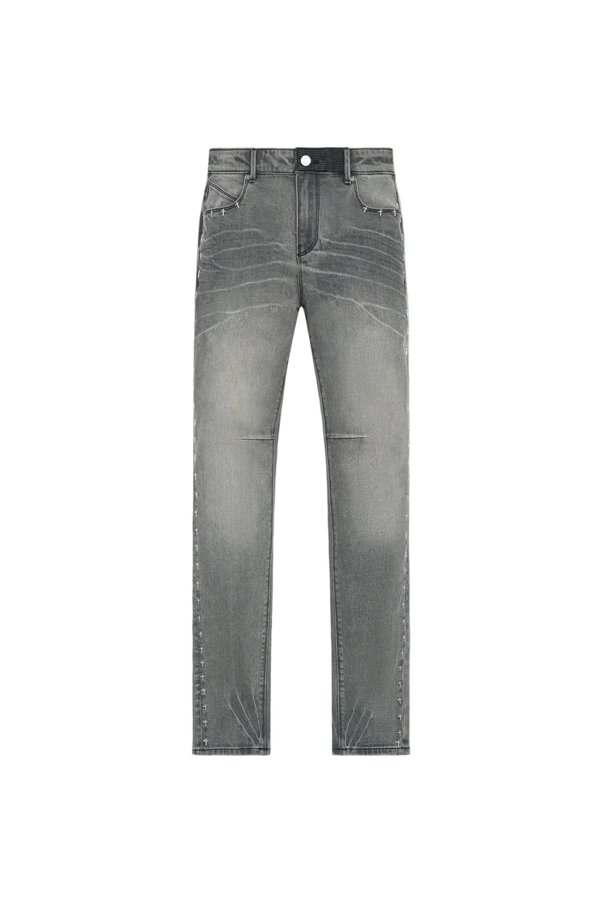 Bryant Skinny Jean - Iron Haze Side Cross