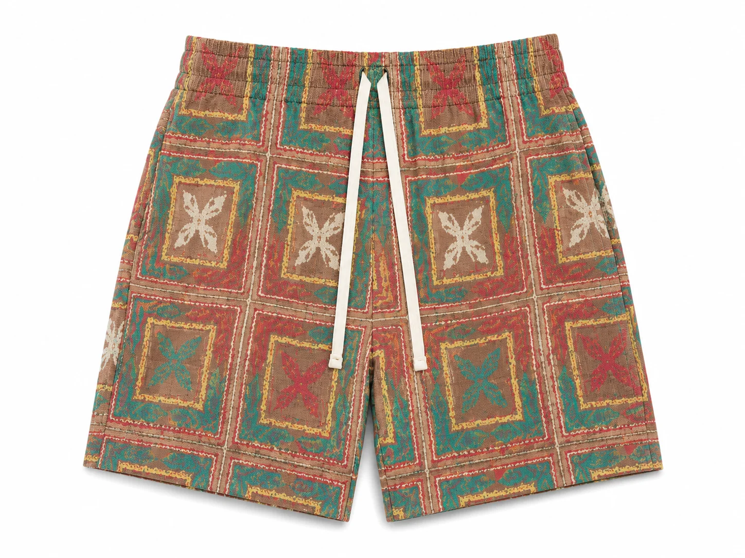 Built To Hustle Tapestry Shorts - Pink