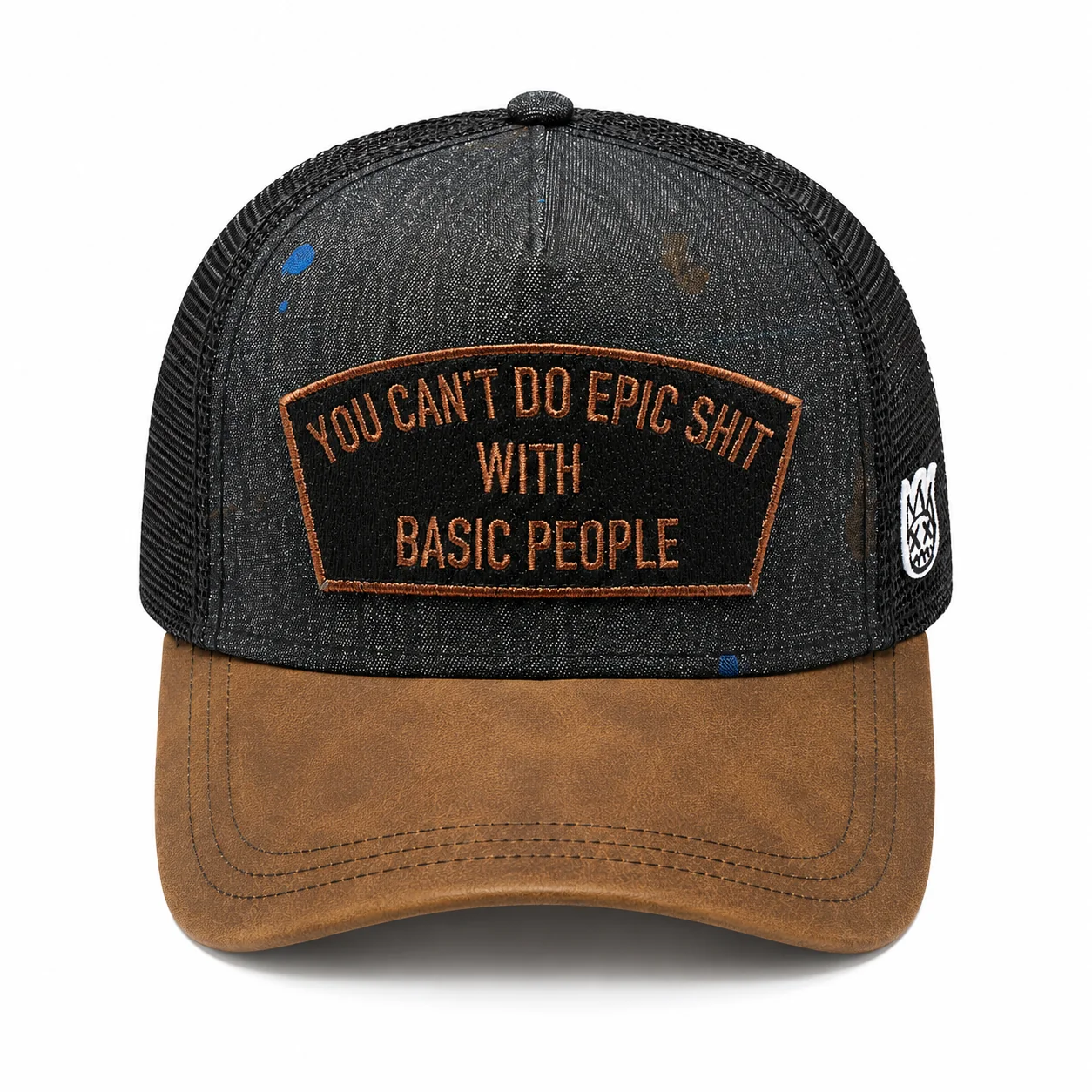 Cant Do Epic Shit Mesh Back Trucker Hat - Painter/Denim