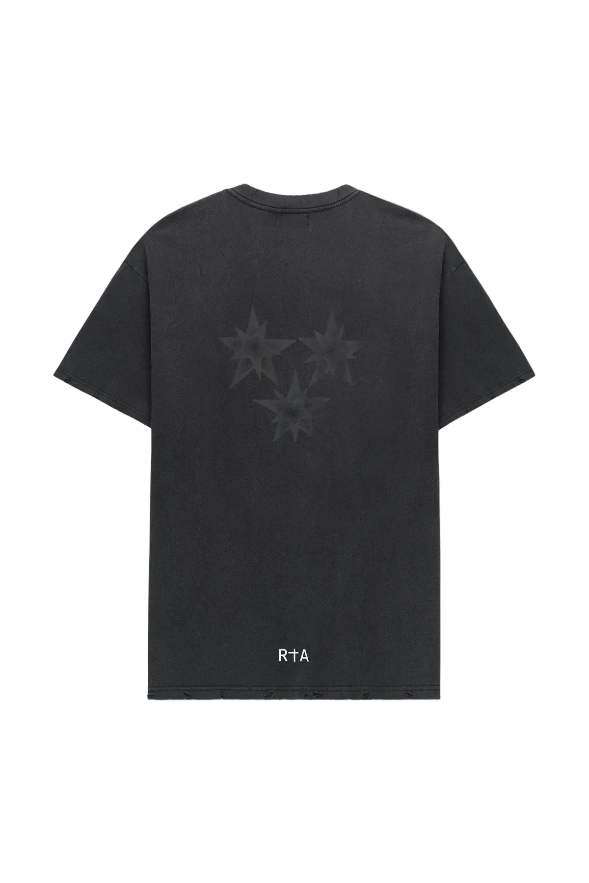 Colin Oversized T-Shirt - Black Smoky Stars - Image 2
