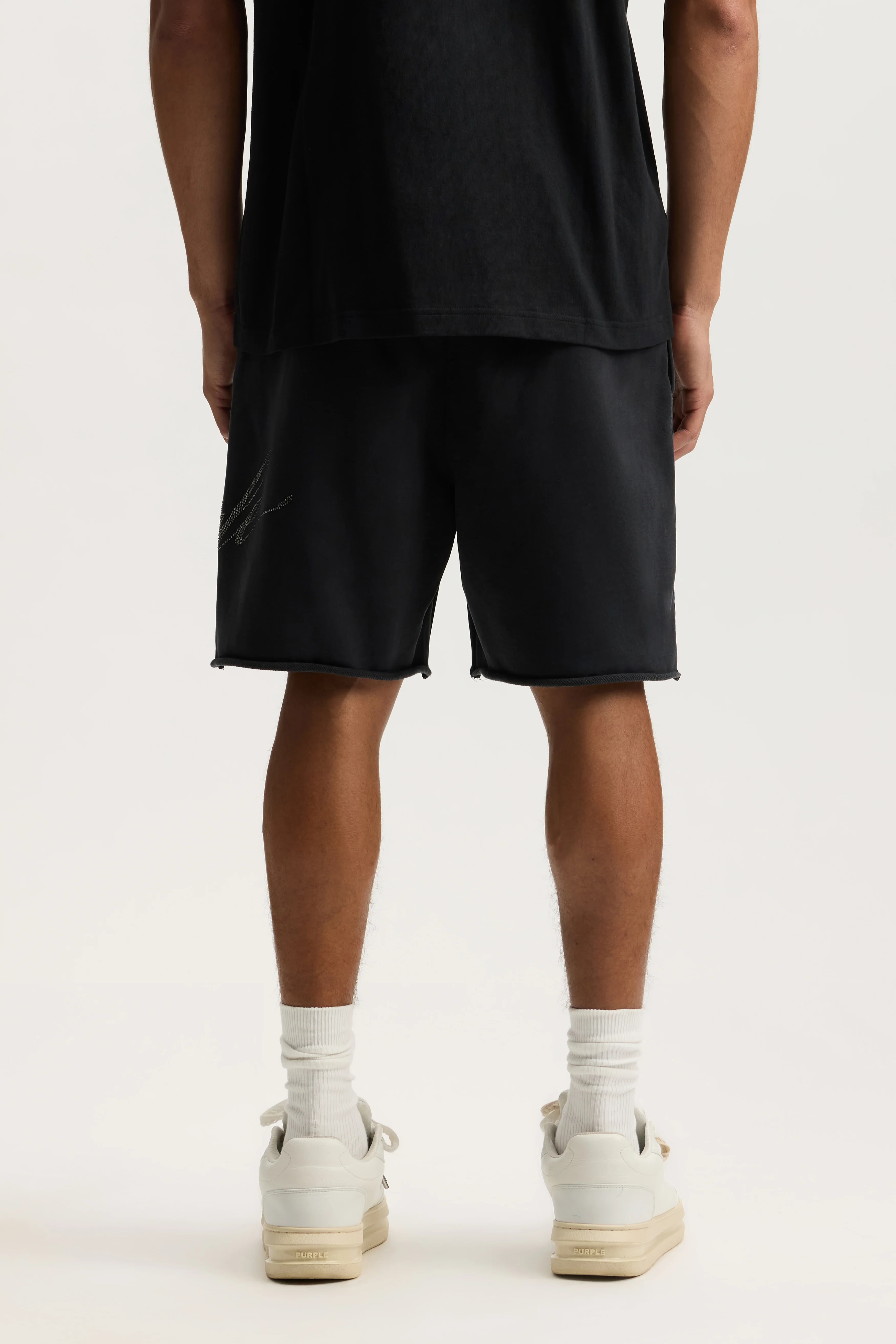 Crystal Slanted Script Short - Black - Image 2