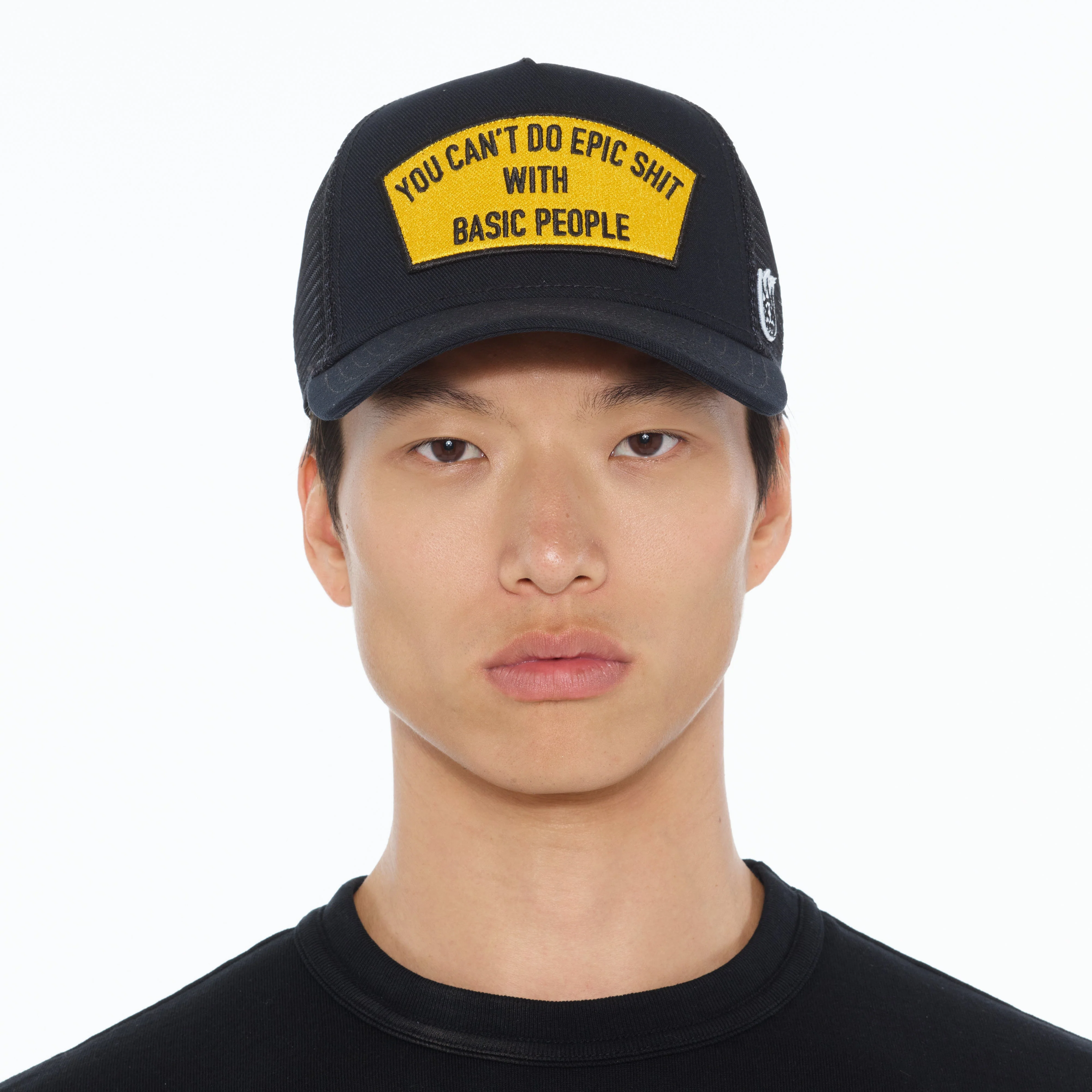 Cult's "Cant Do Epic Shit" Mesh Back Trucker Hat in Black - Image 2