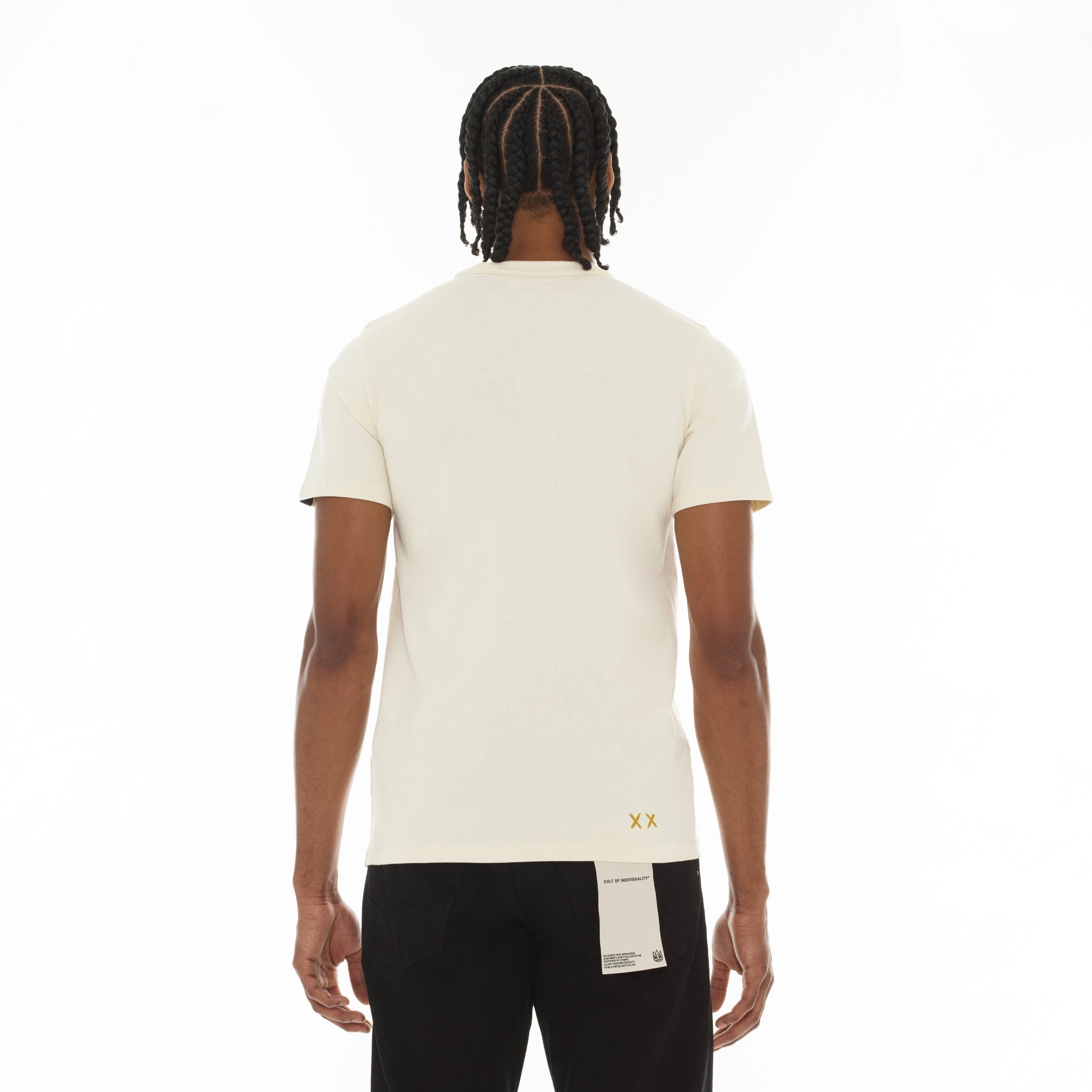 Cult's Crystallized Limited Edition Heavyweight Short Sleeve Crew Neck Tee "Cuba" in Winter White - Image 7