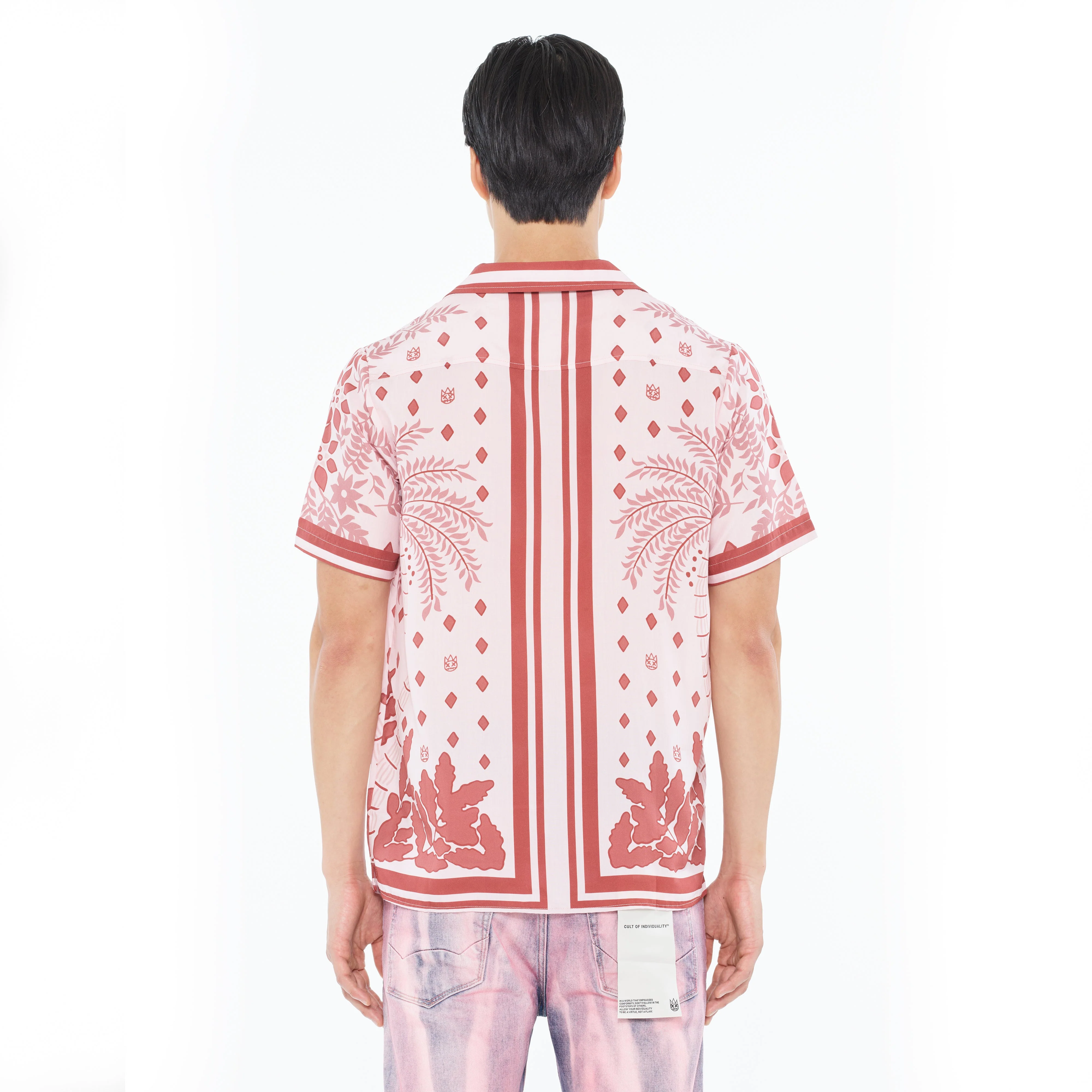 Cult's Cuban Short Sleeve Woven Shirt in Retro - Image 4