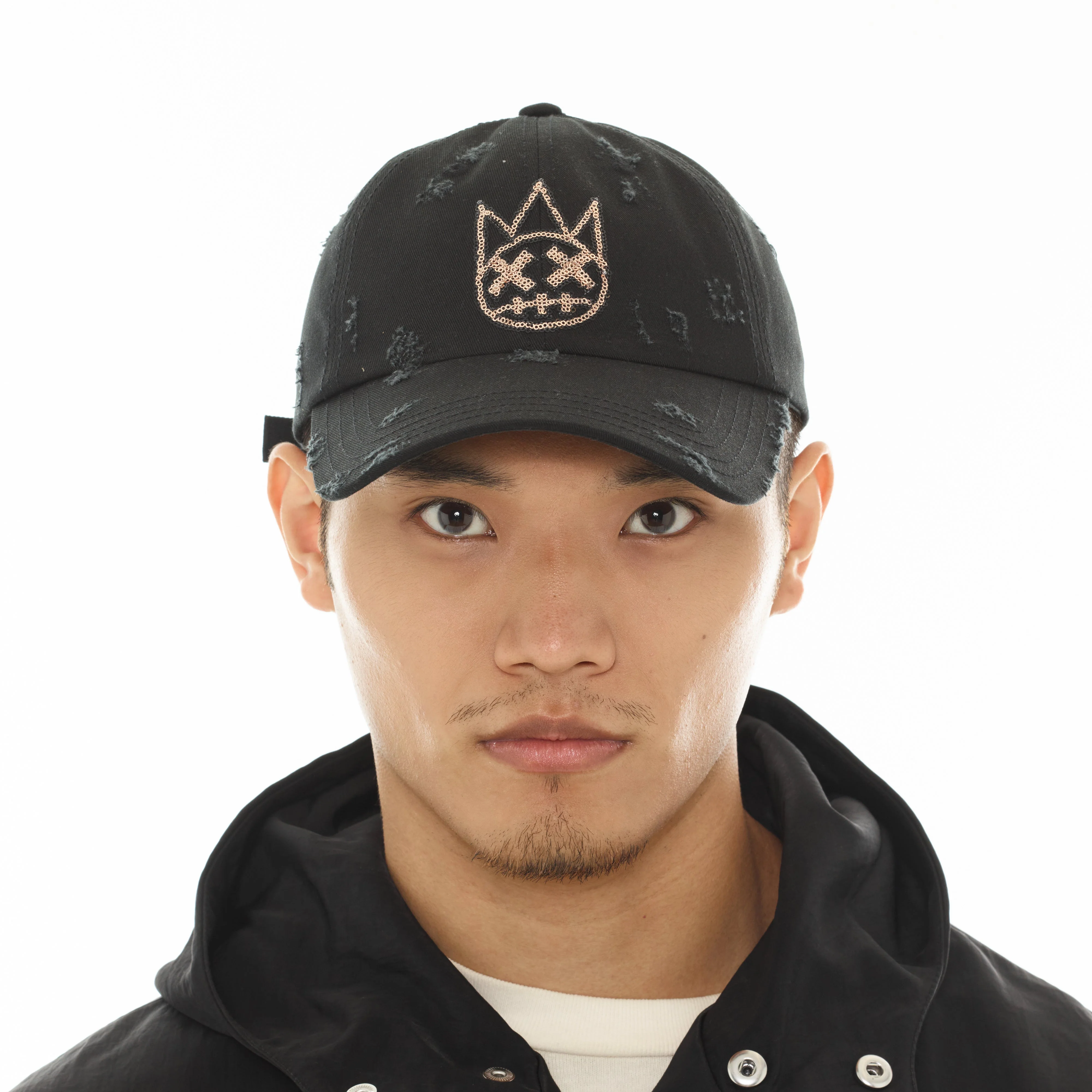Cult's Dad Hat Sequin Logo In Black - Image 3
