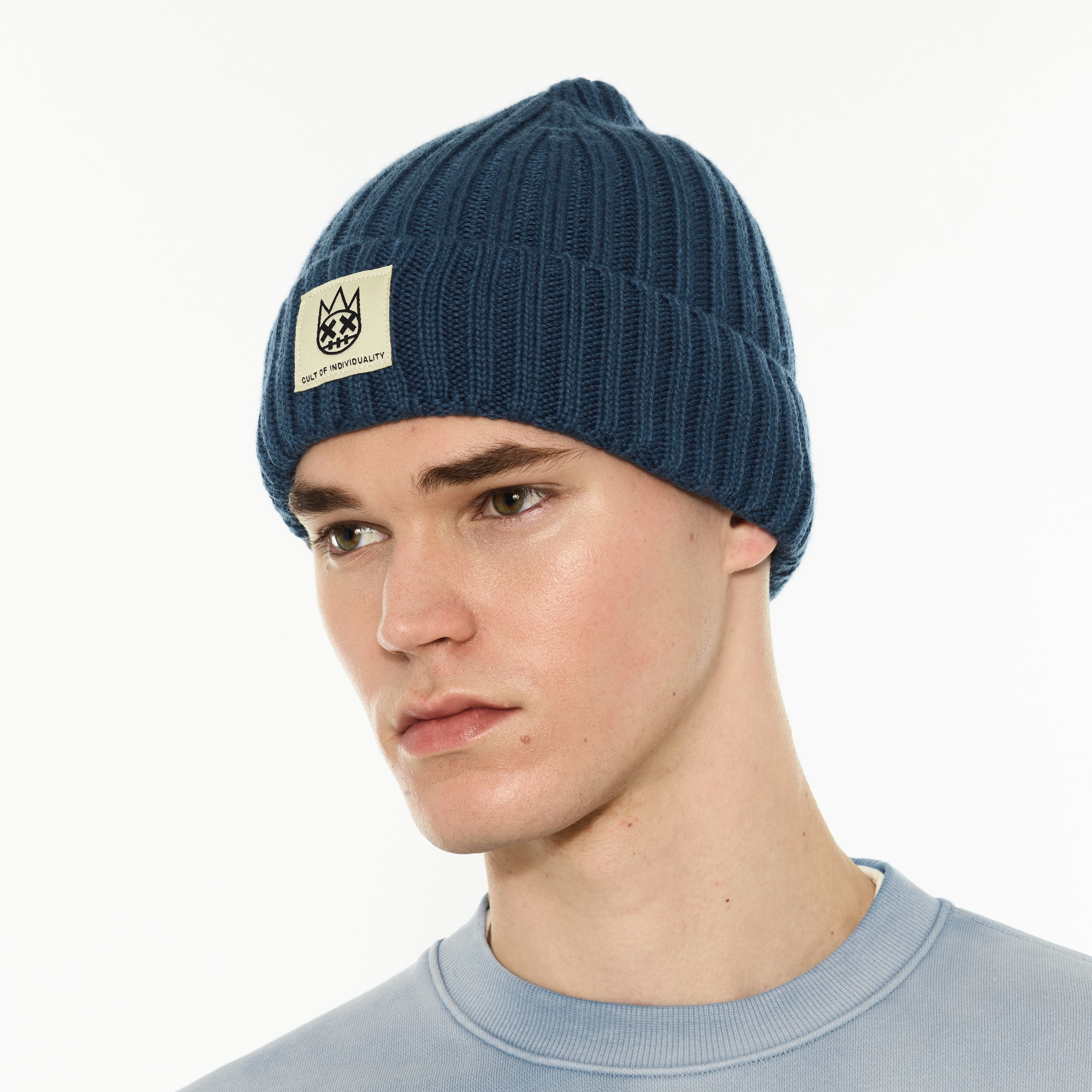Cult's Knit Hat in Blue Steel - Image 3