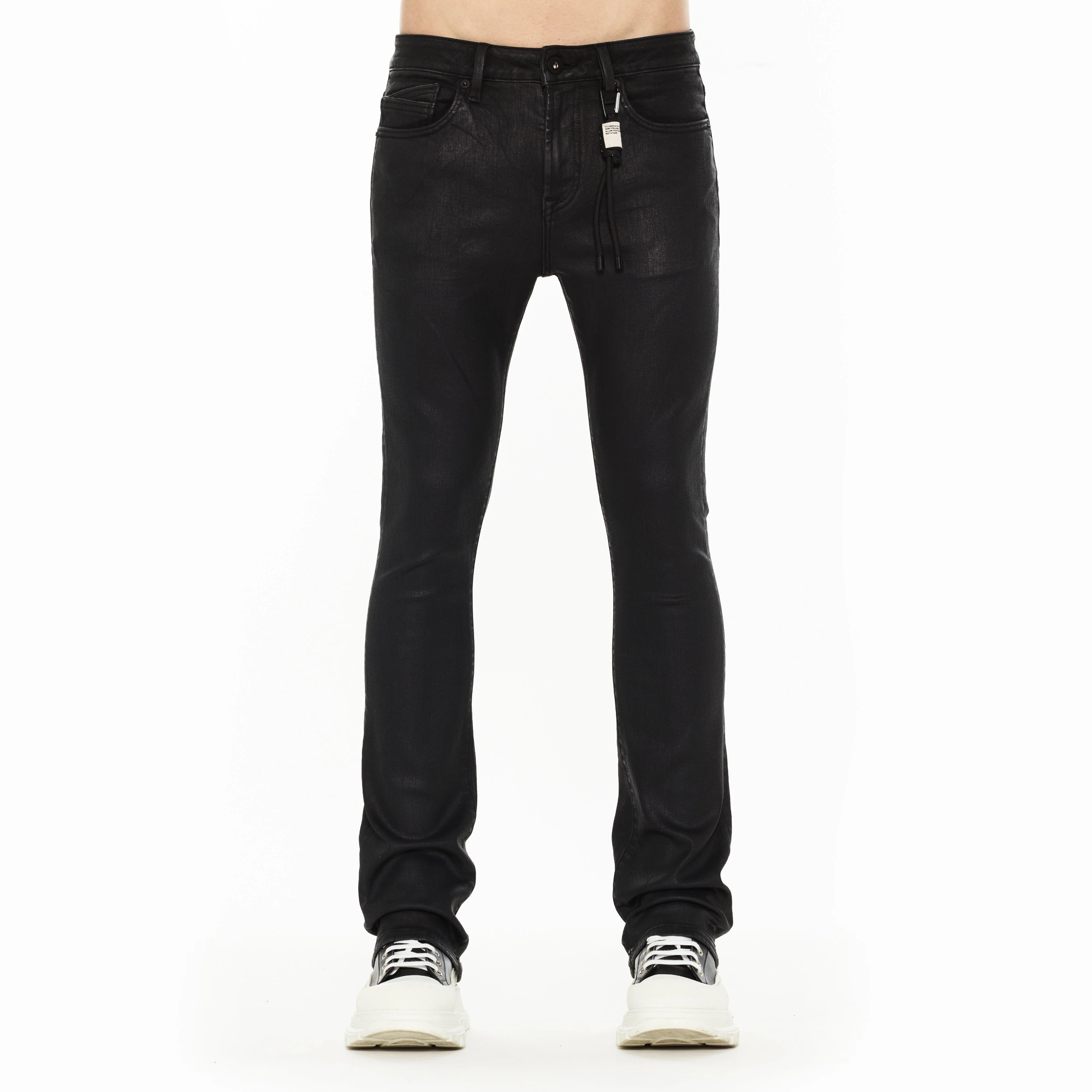Cult's Lenny Bootcut 603 Jeans in Black Coated - Image 2