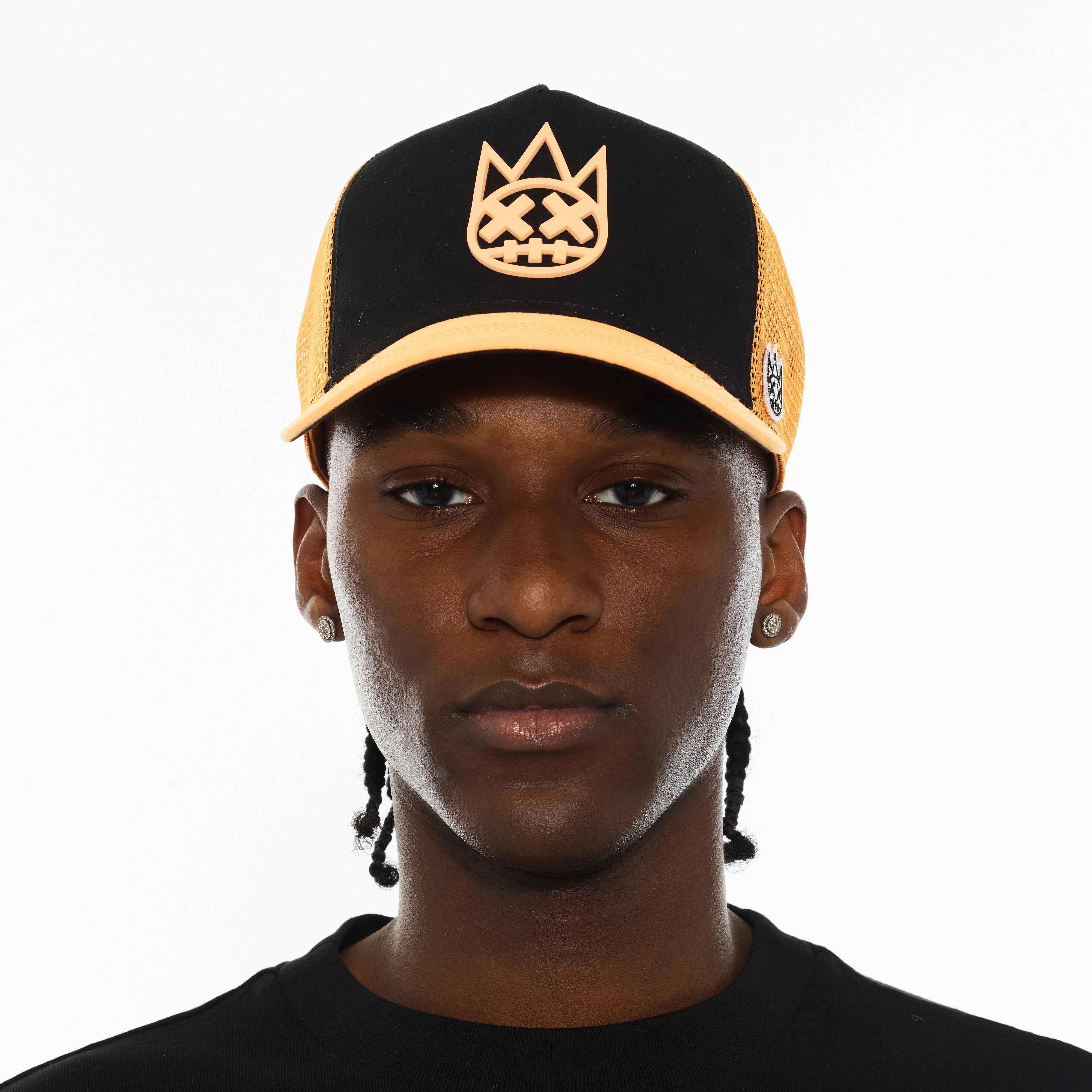 Cult's Logo Mesh Back Trucker Hat "Shimuchan" in Black - Image 3