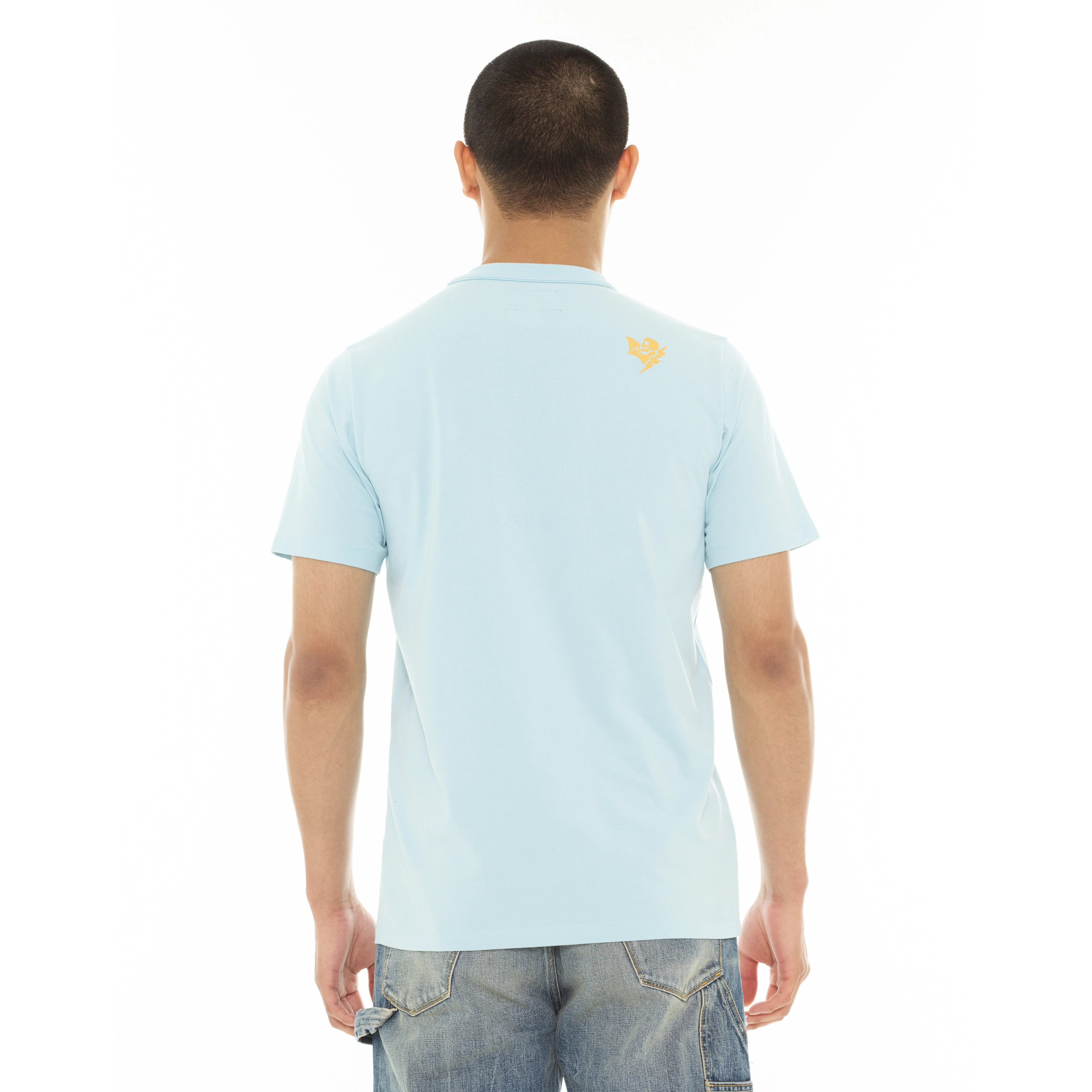 Hollywood Beach T-Shirt - Blue Glow - Image 3