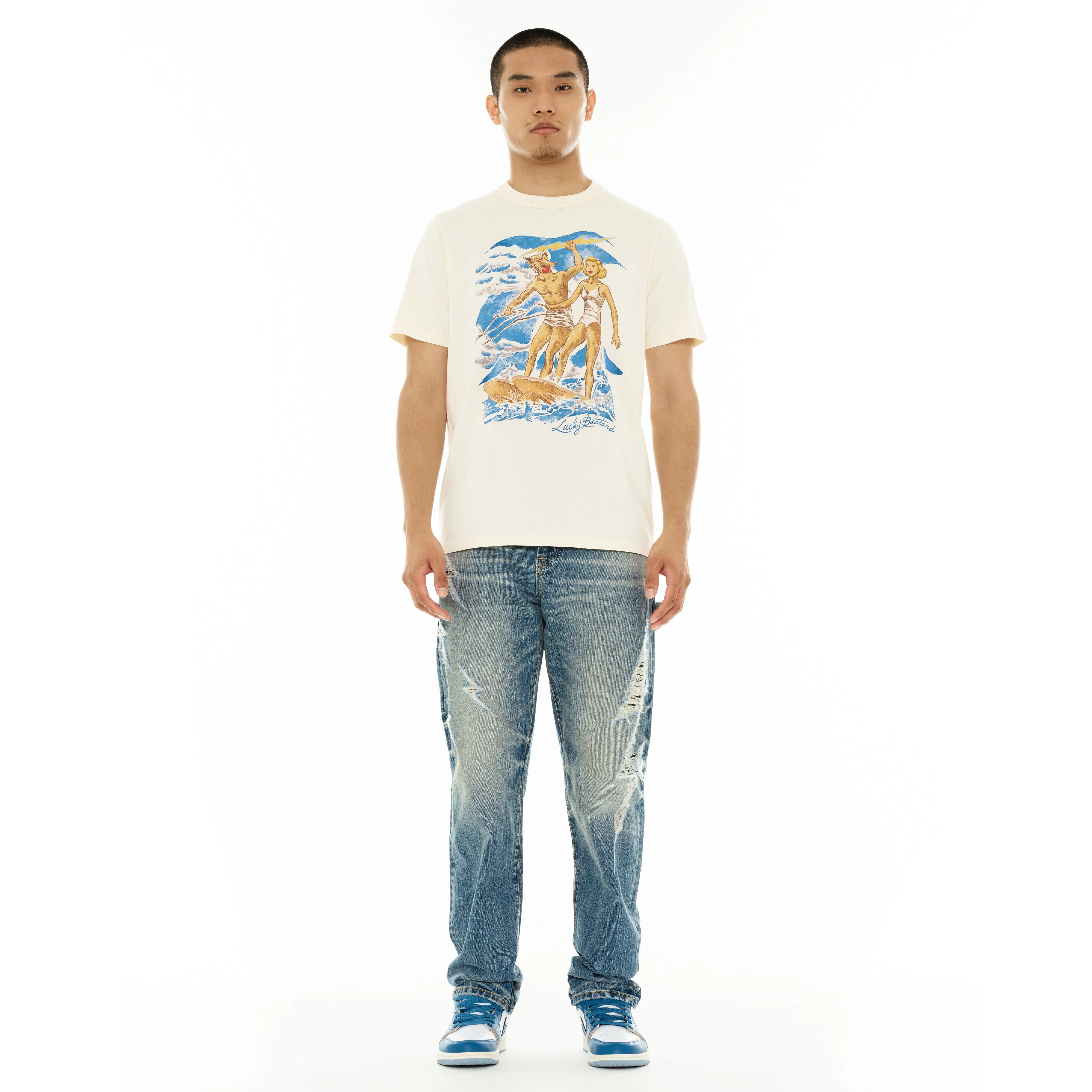 Surfin Usa T-Shirt - Winter White - Image 4