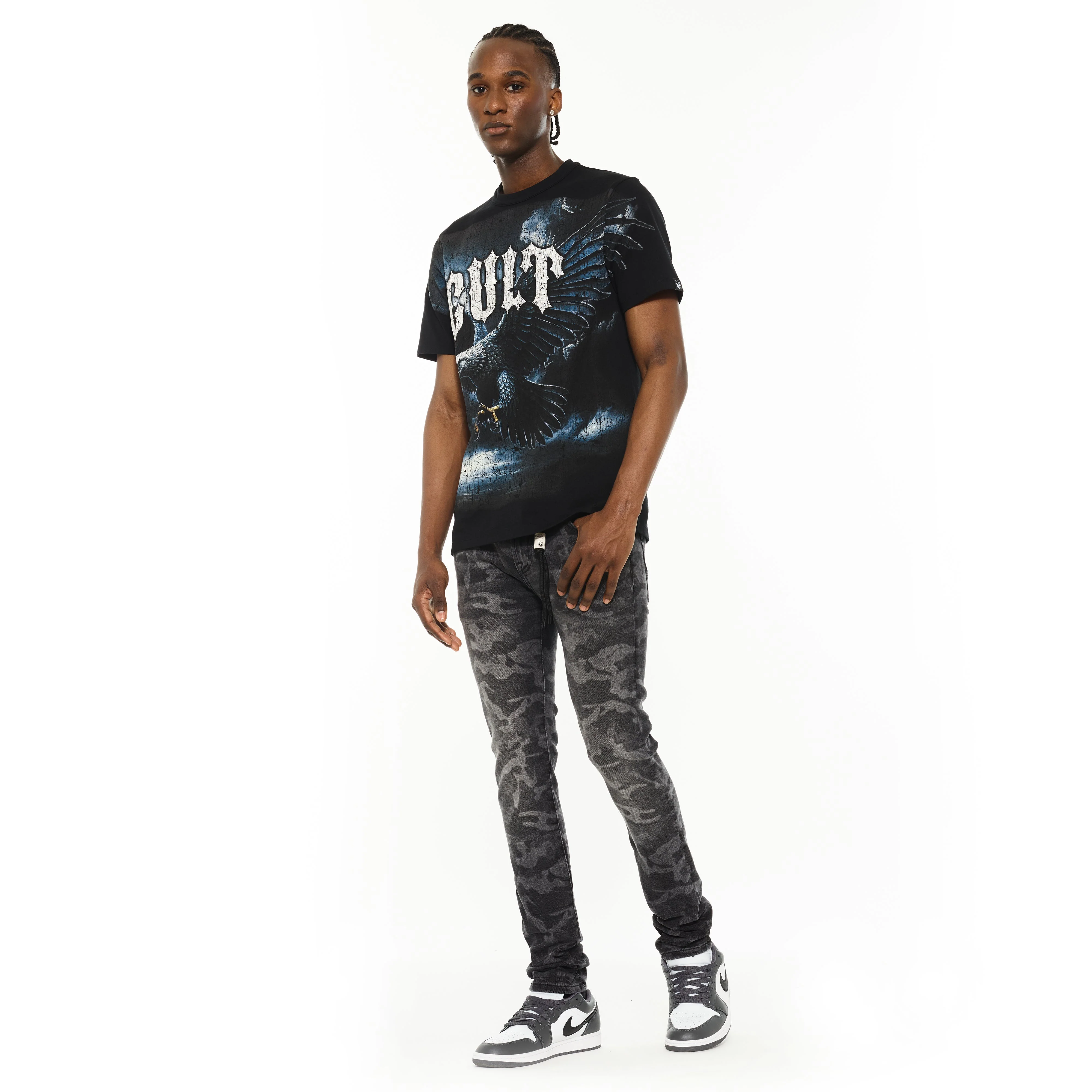 Cult's Punk Super Skinny 601 Jeans in Camo - Image 6
