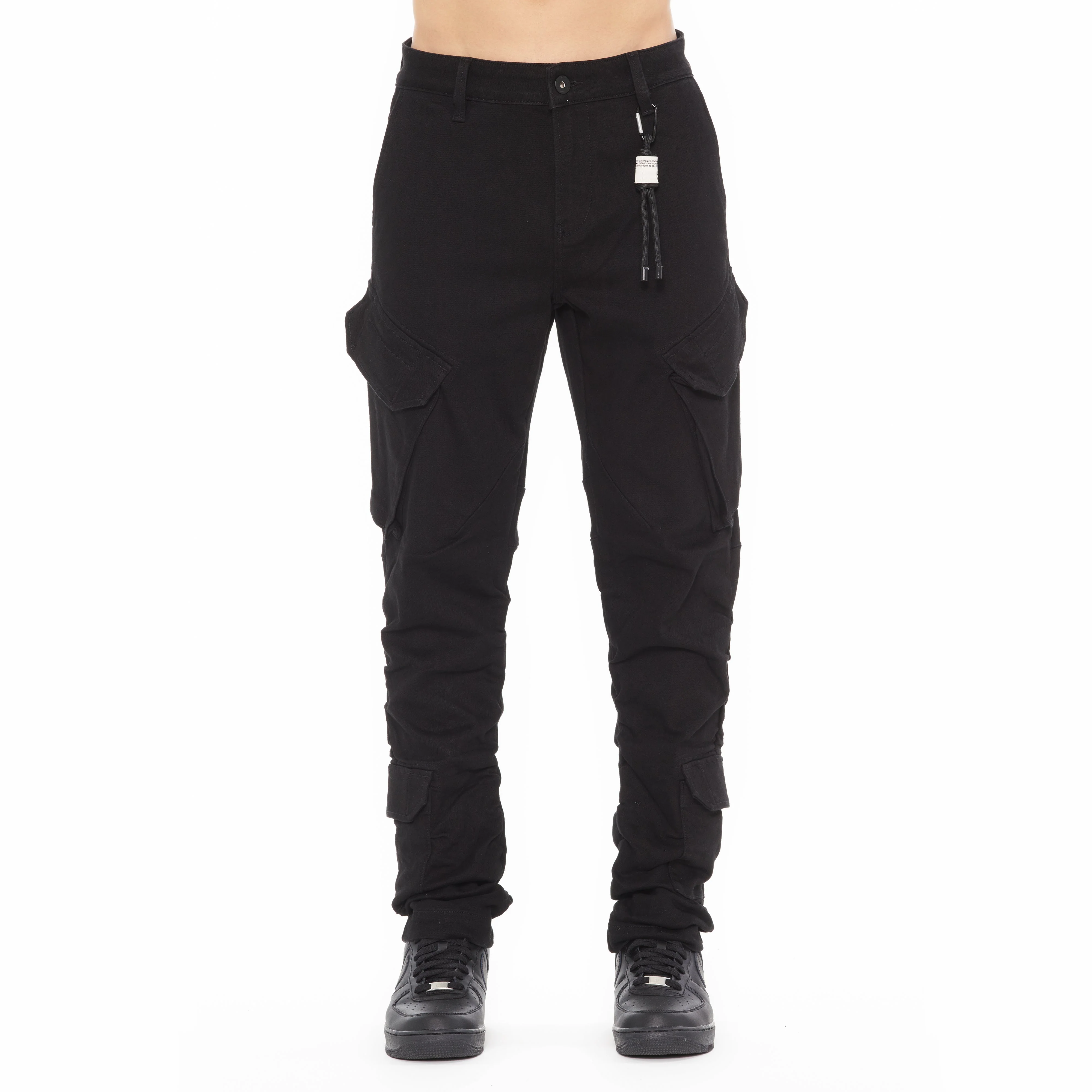 Cult's Rocker Cargo 606 Pants in Double Black - Image 2