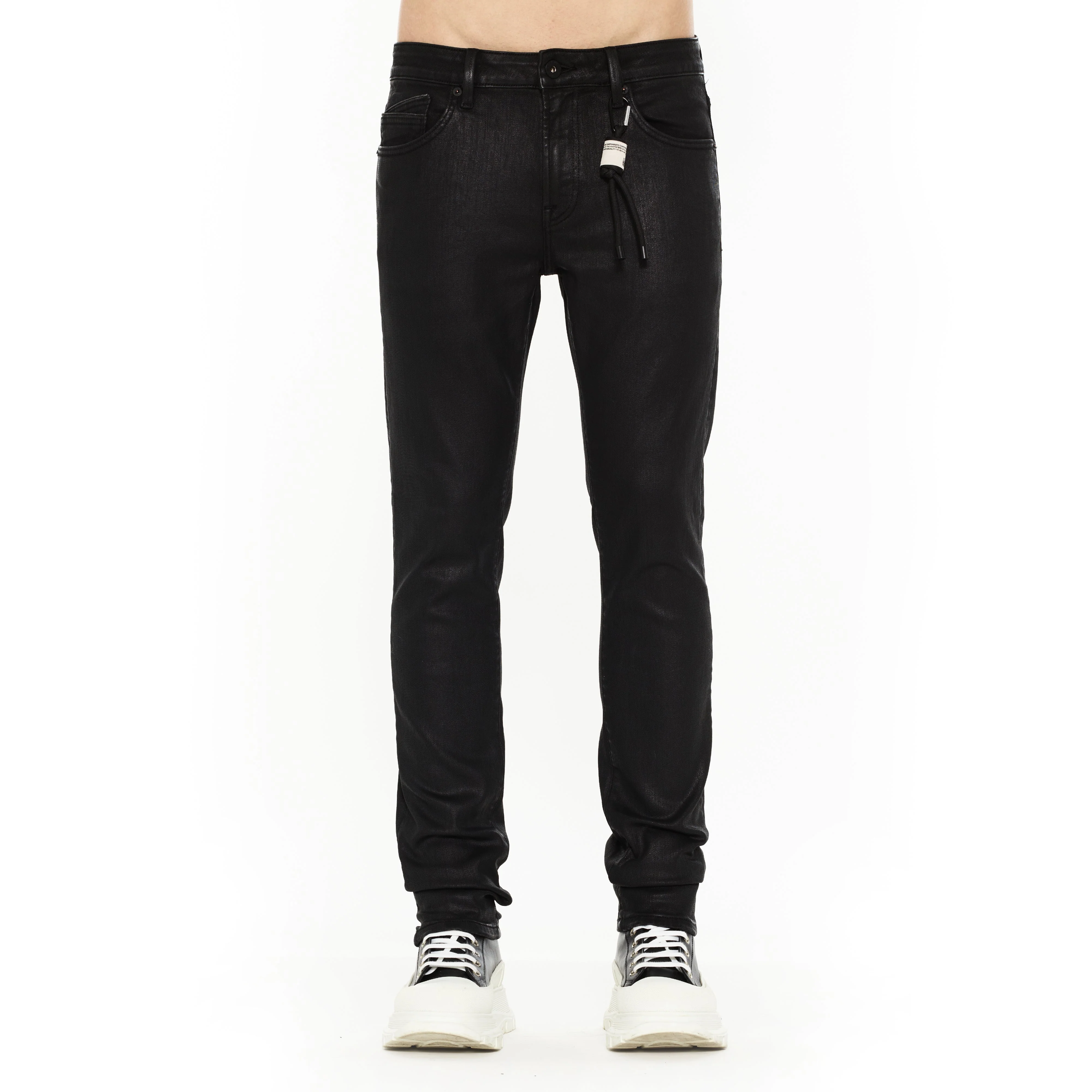 Cult's Rocker Slim 602 Jeans in Black Coated - Image 2