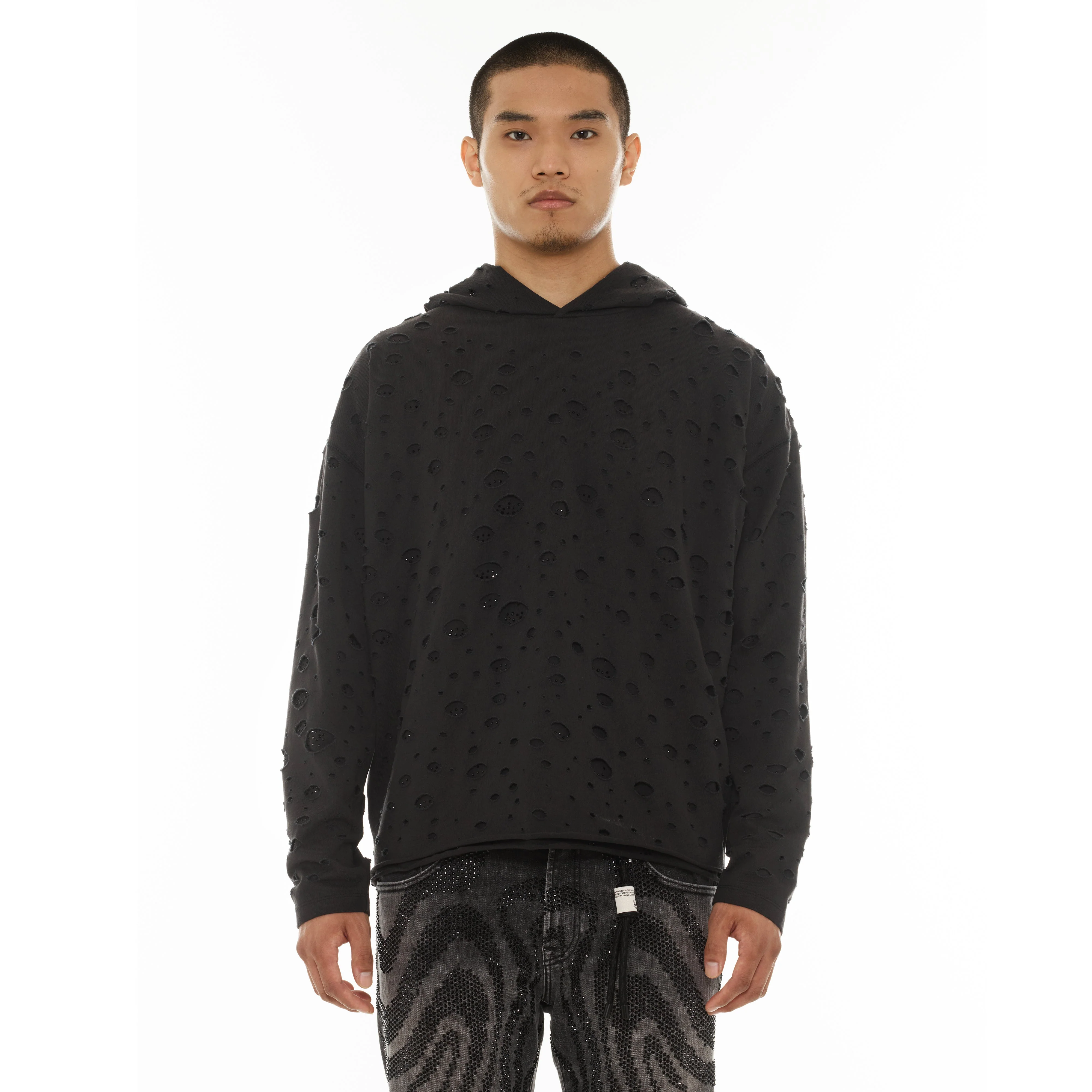 Cult's Signature Pullover Hoody - 550 Grams French Terry in Vintage Charcoal - Image 2