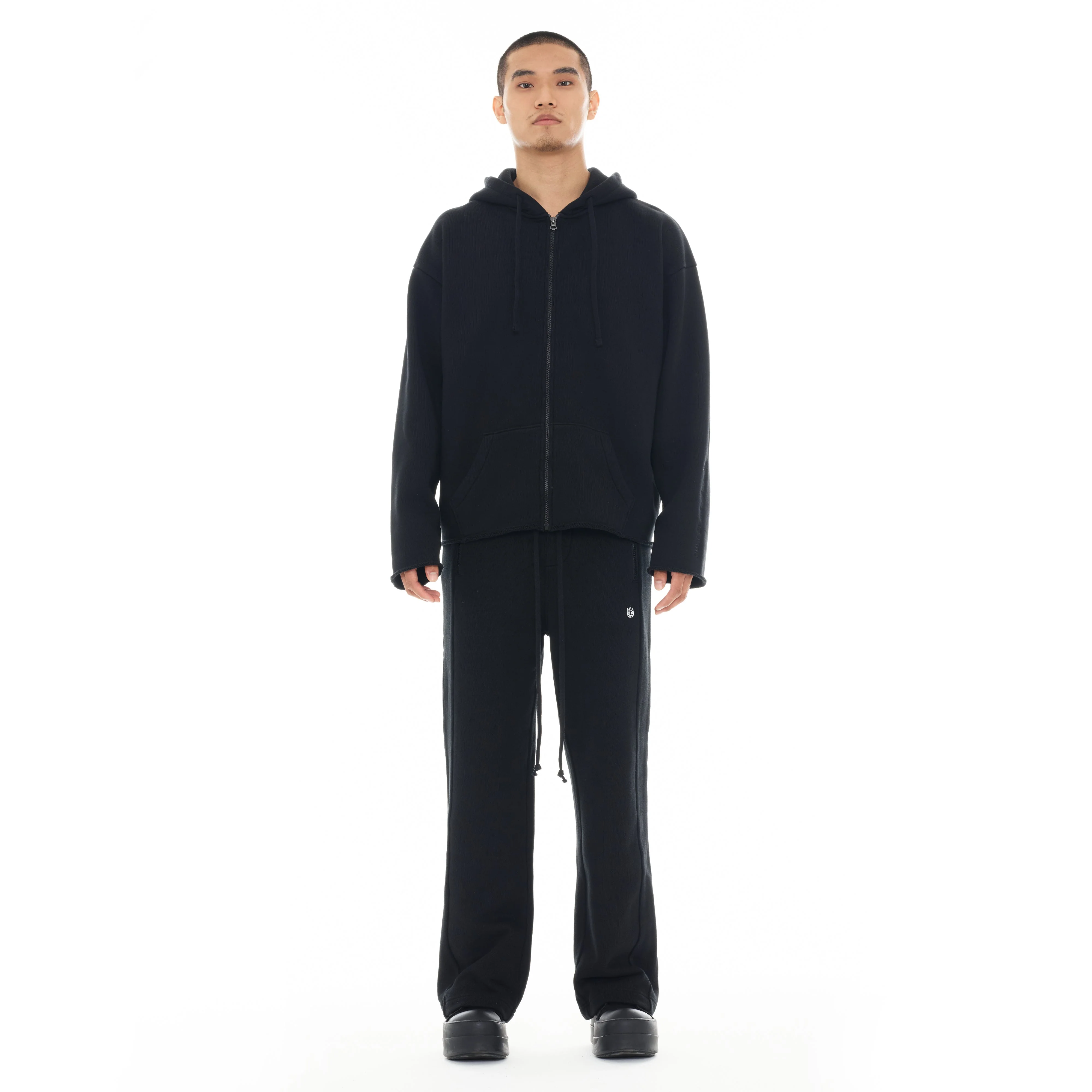 Cult's Zip Hooded Sweatshirt "Core" 620 Grams In Black - Image 5
