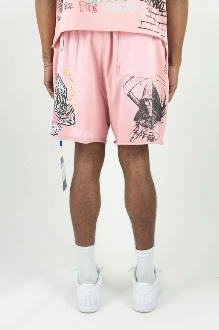 Culture Shorts - Pink - Image 4