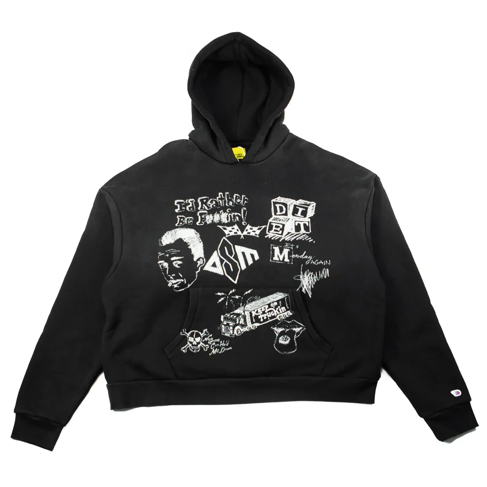 Doodle Hoodie - Vintage Black