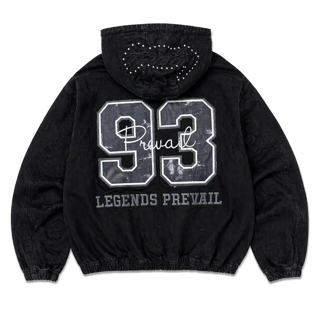 Embossed Denim Suit - Black - Image 3