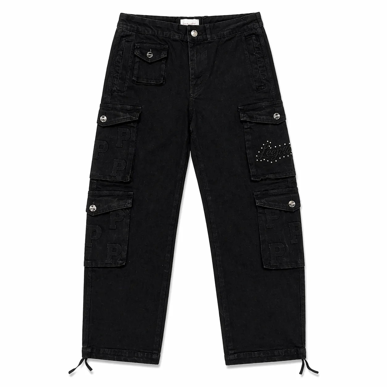 Embossed Denim Suit - Black - Image 4