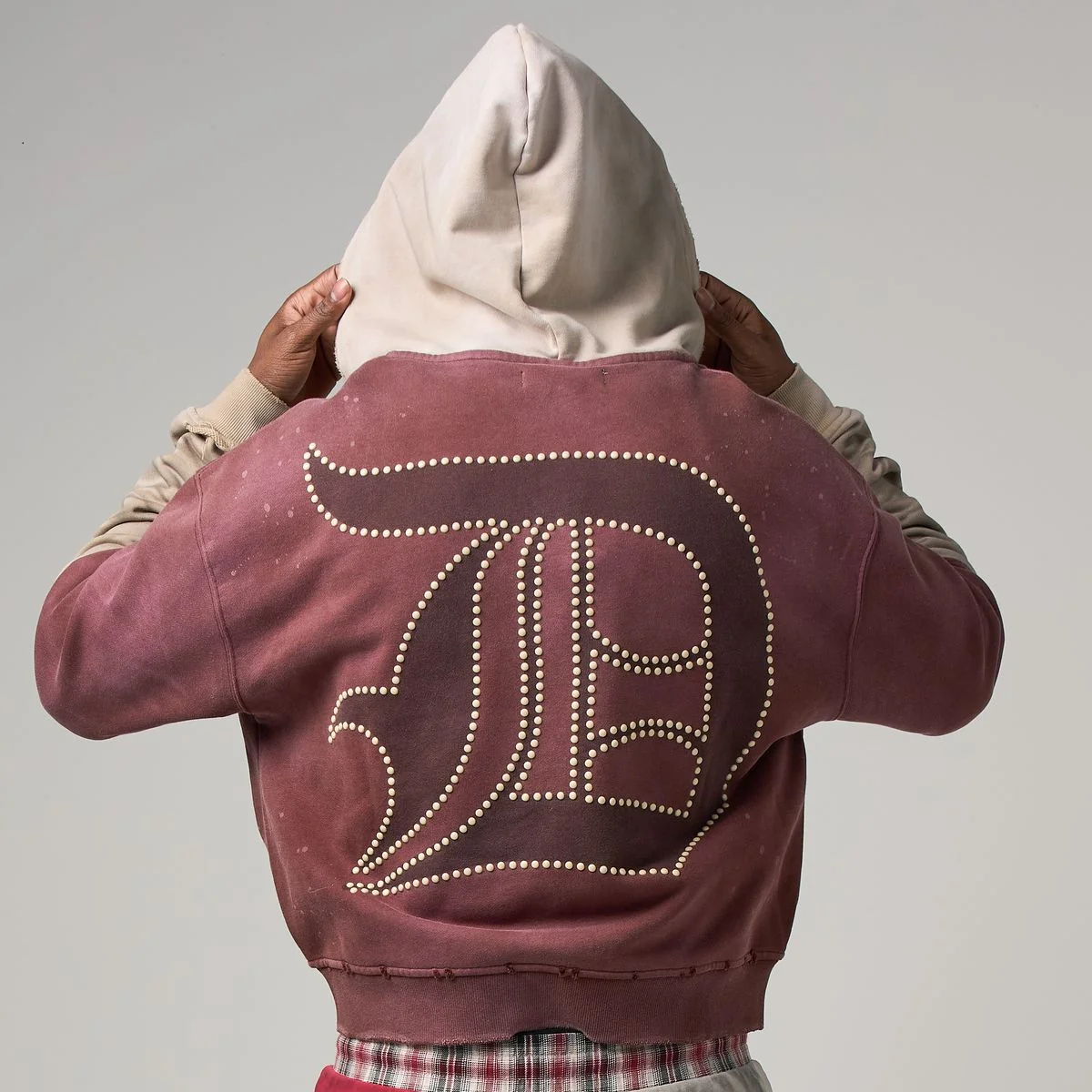 Fig Hoodie - Dark Red - Image 3