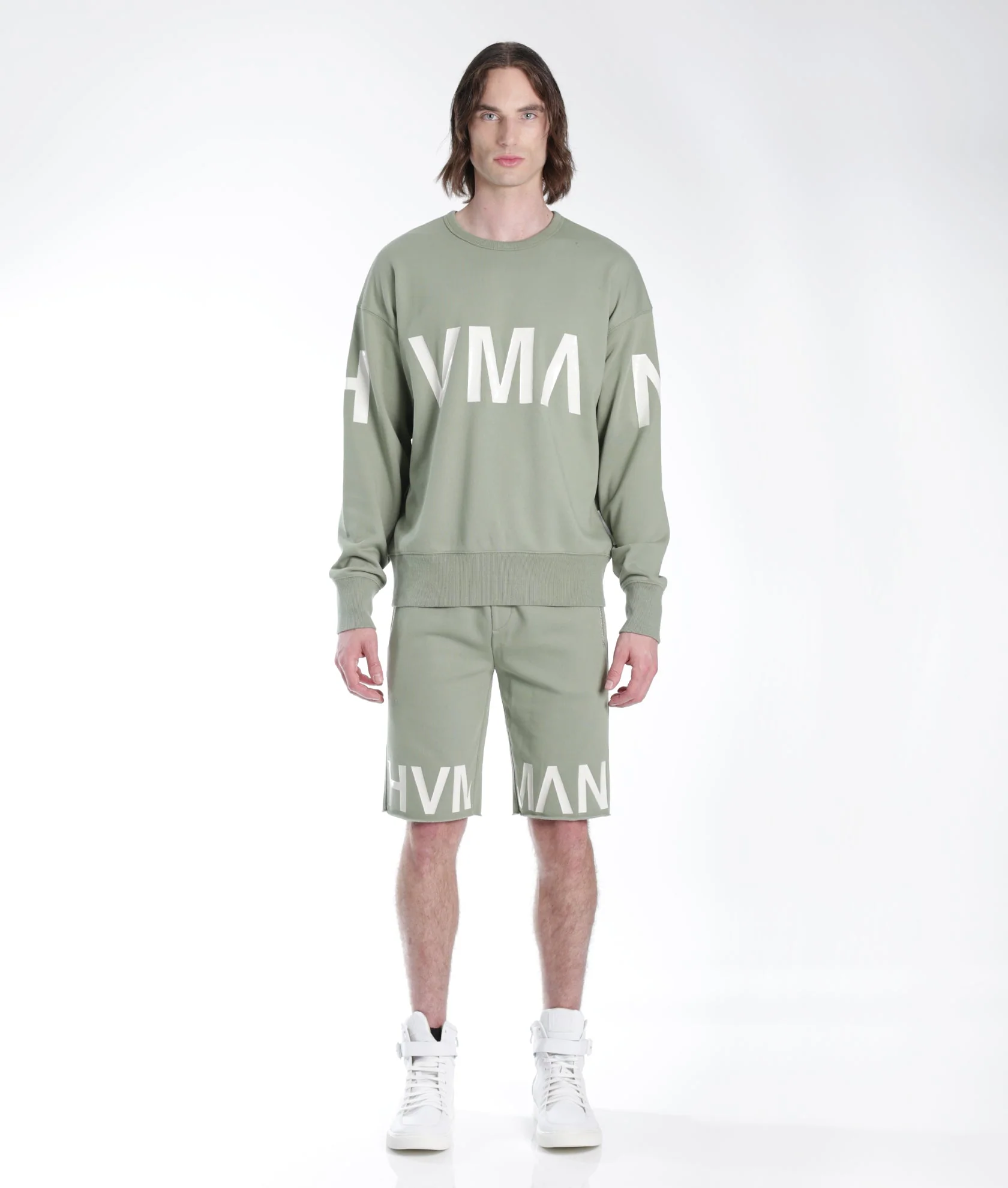 FRENCH TERRY SWEATSHORT IN ASPEN - Image 2