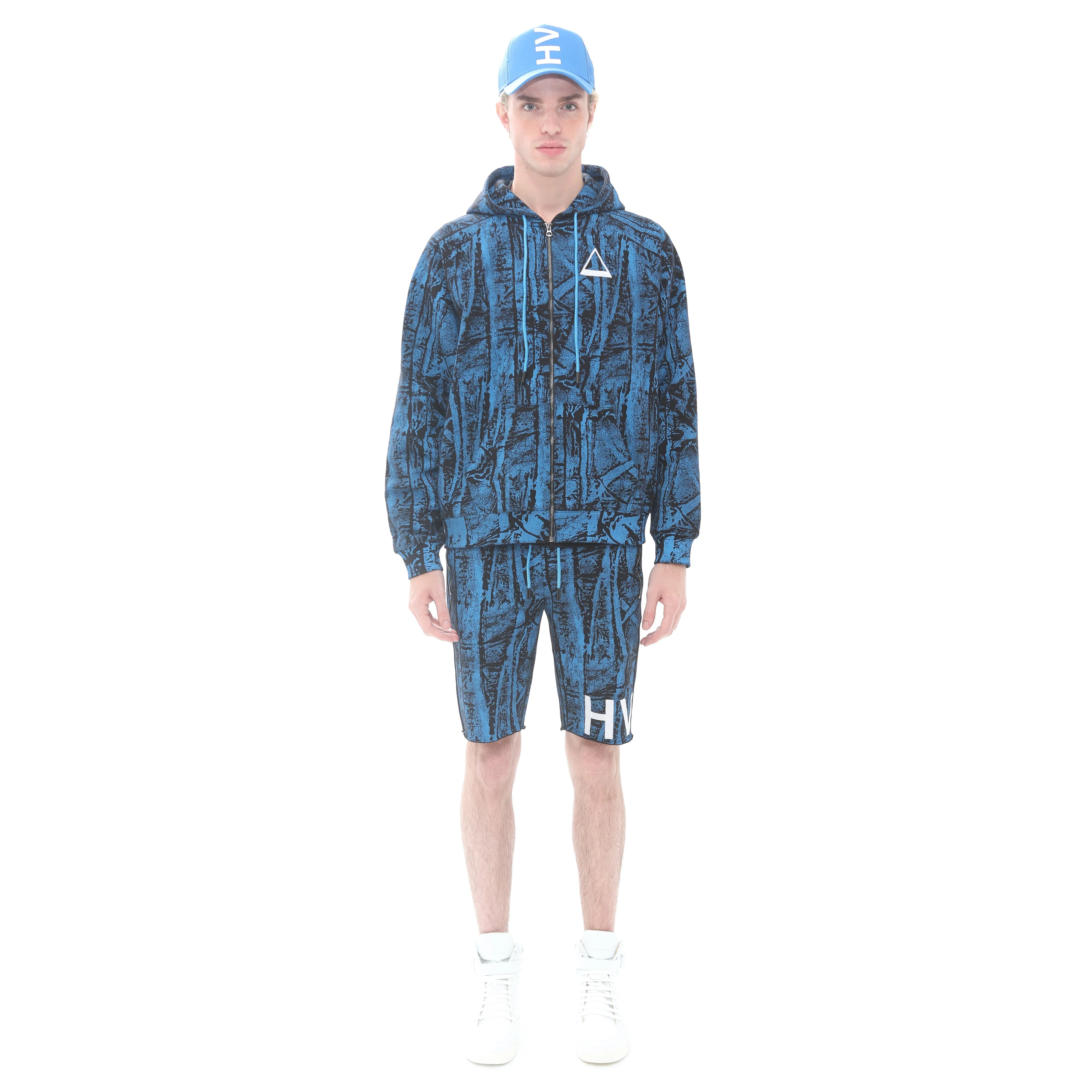FULL ZIP SWEATSHIRT IN CRINKLED - Image 2