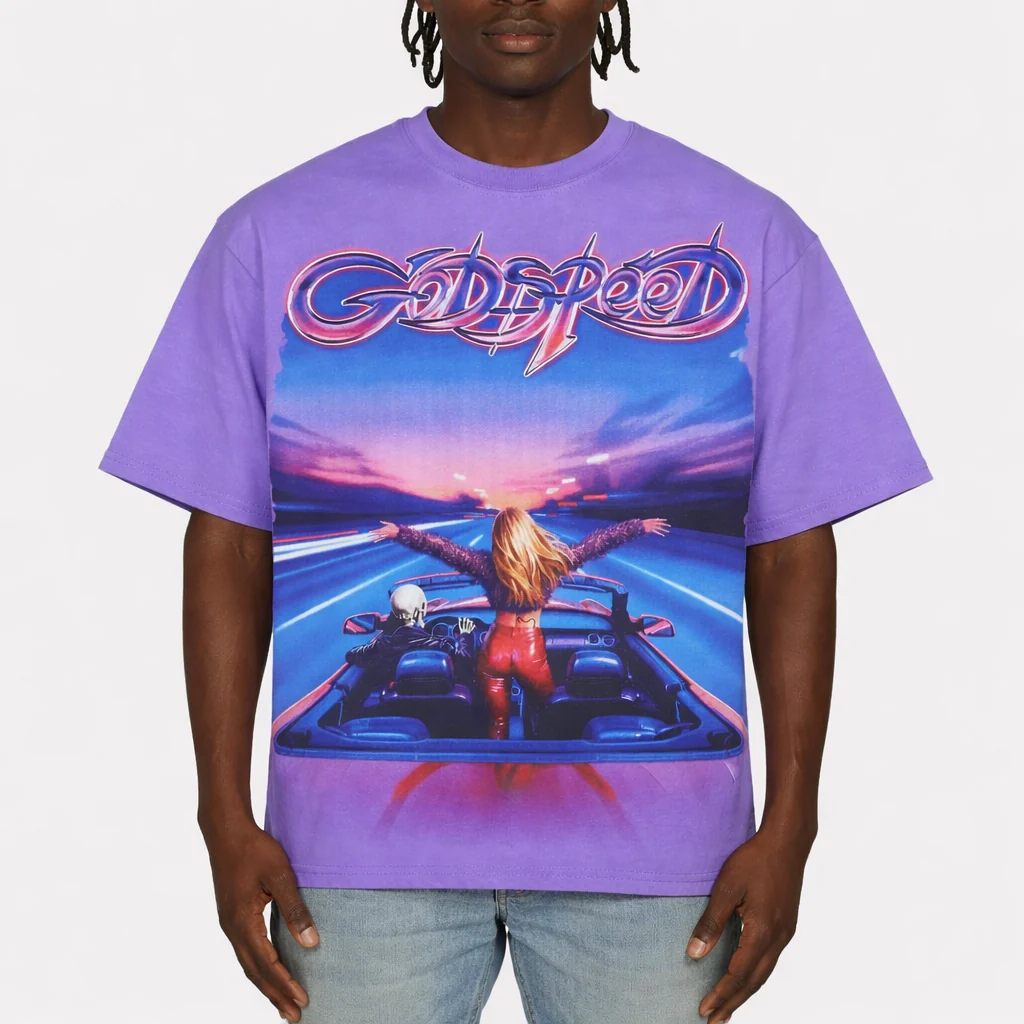 Fun T-Shirt - Purple Wash - Image 4