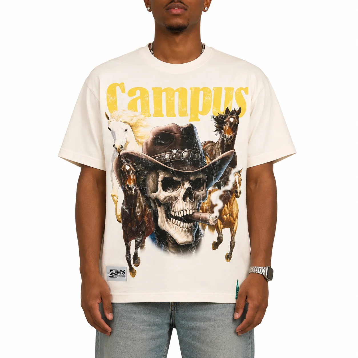 Ghost Rider T-Shirt - Cream - Image 3