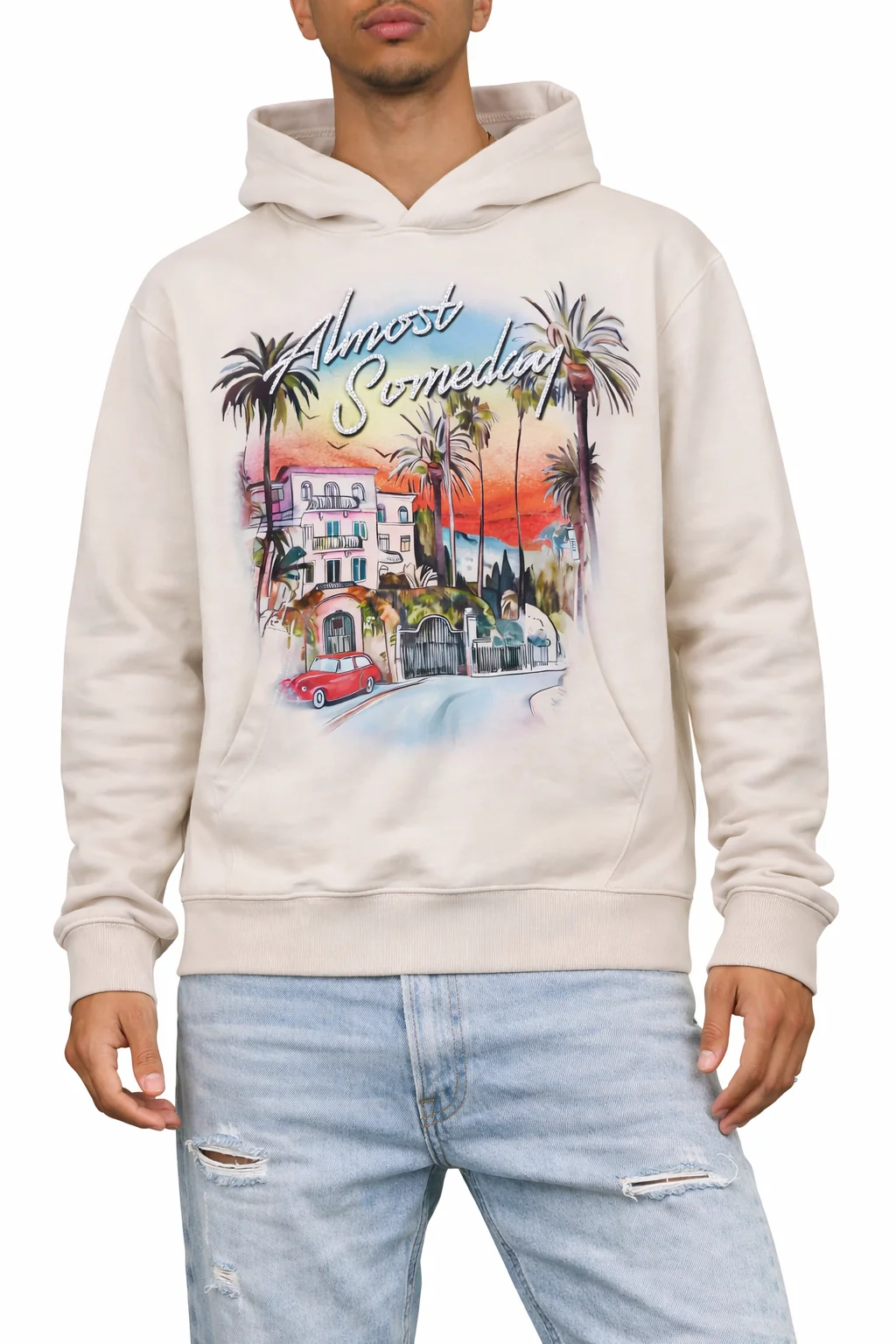 Hollywood Hoodie - Cream - Image 4