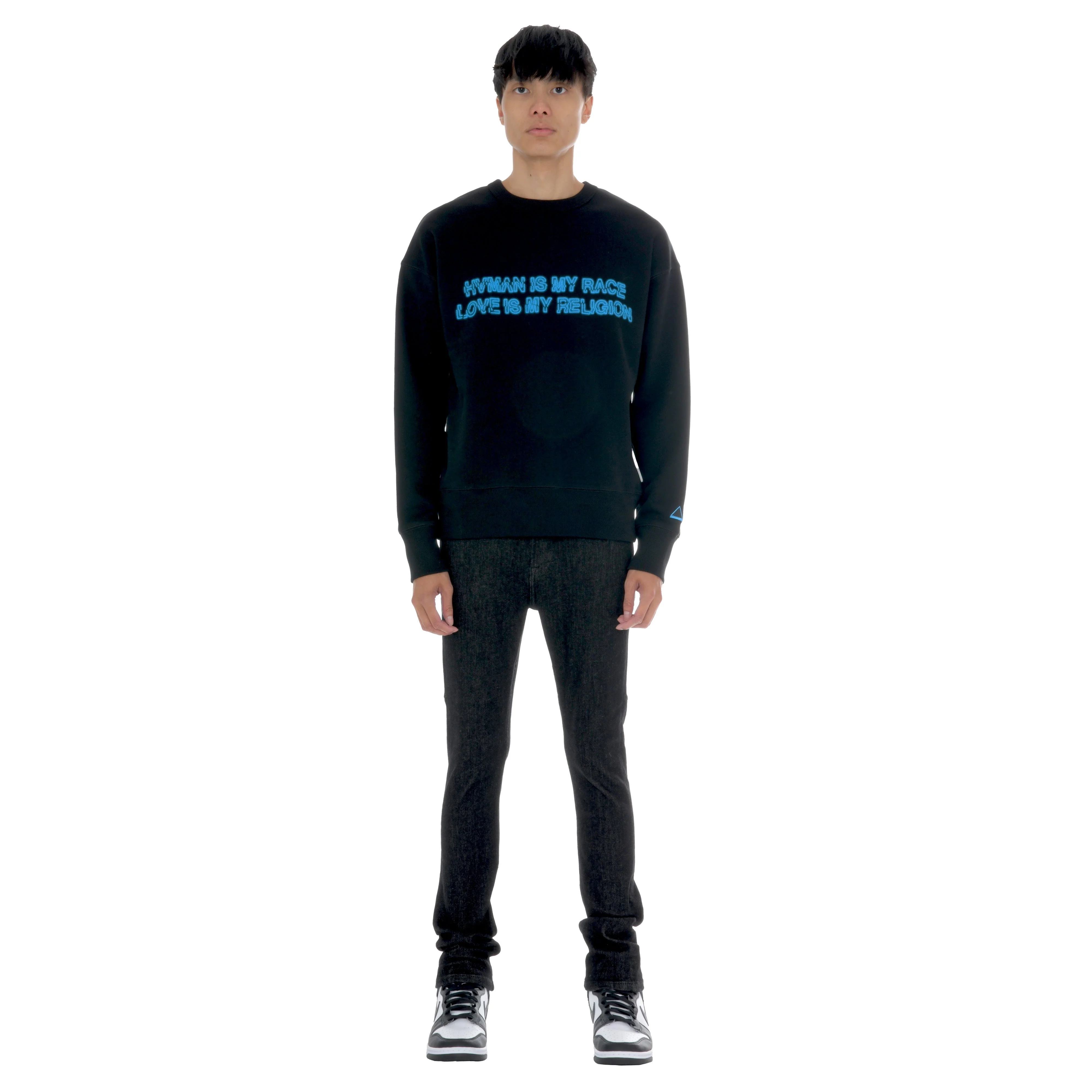 HVMAN CRYSTAL CREW SWEATSHIRT IN HVMAN LOVE - Image 3
