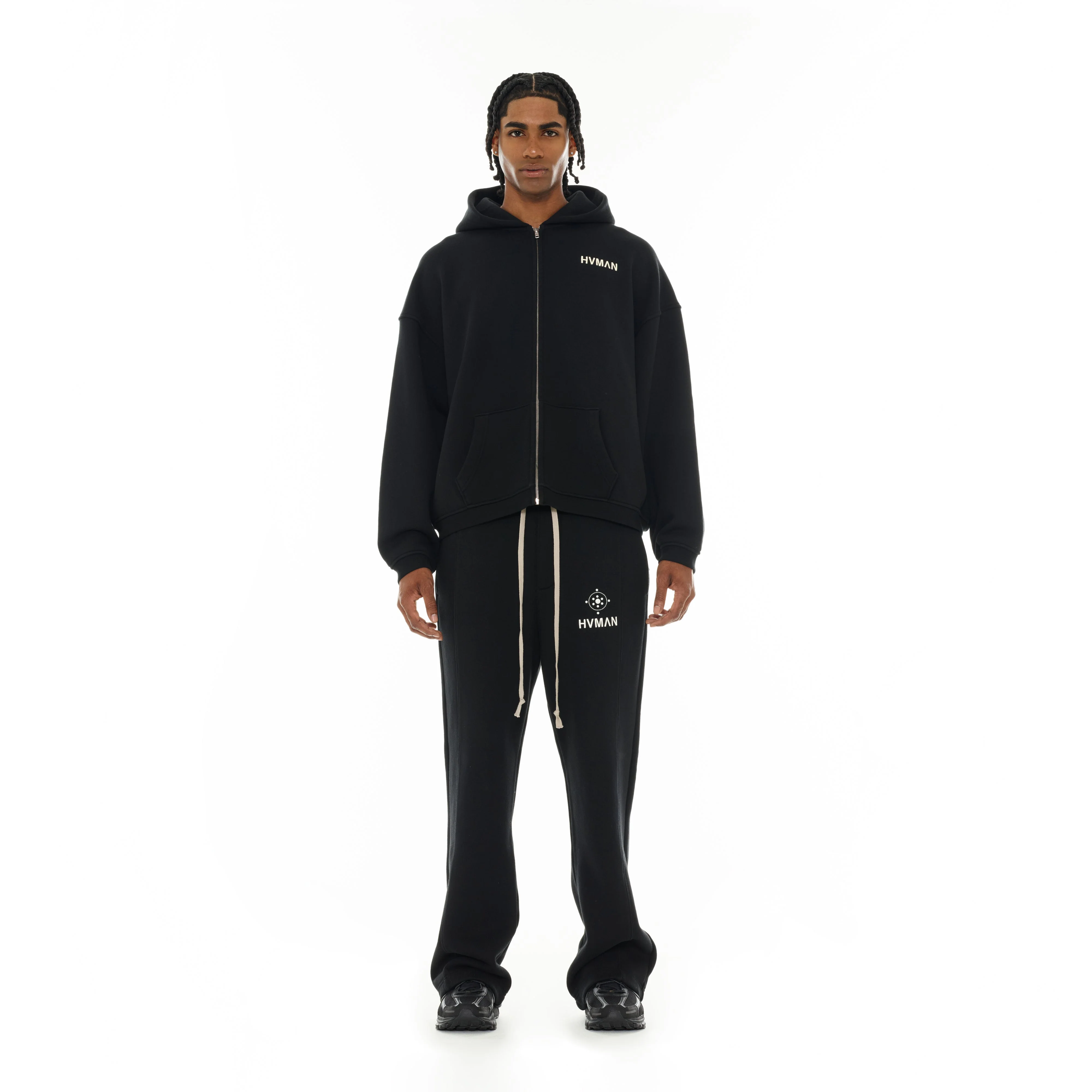 Hvman's Full Zip Sweatshirt in Black - Image 6