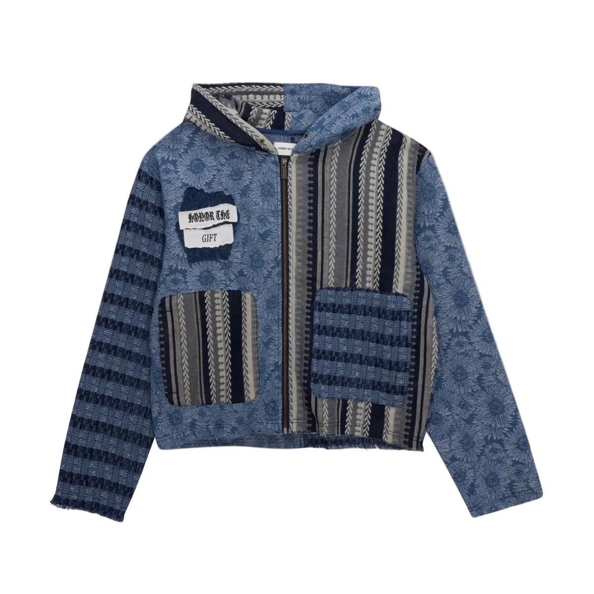 Indigo Tapestry Hoodie - Indigo