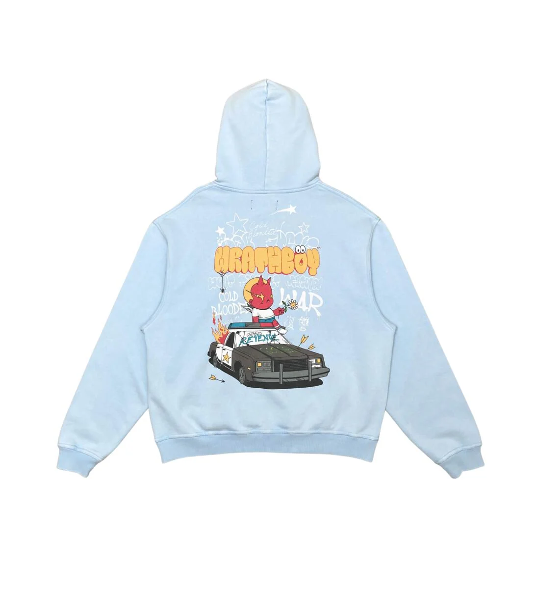 Inked Up Hoodie - Ice Blue - Image 2