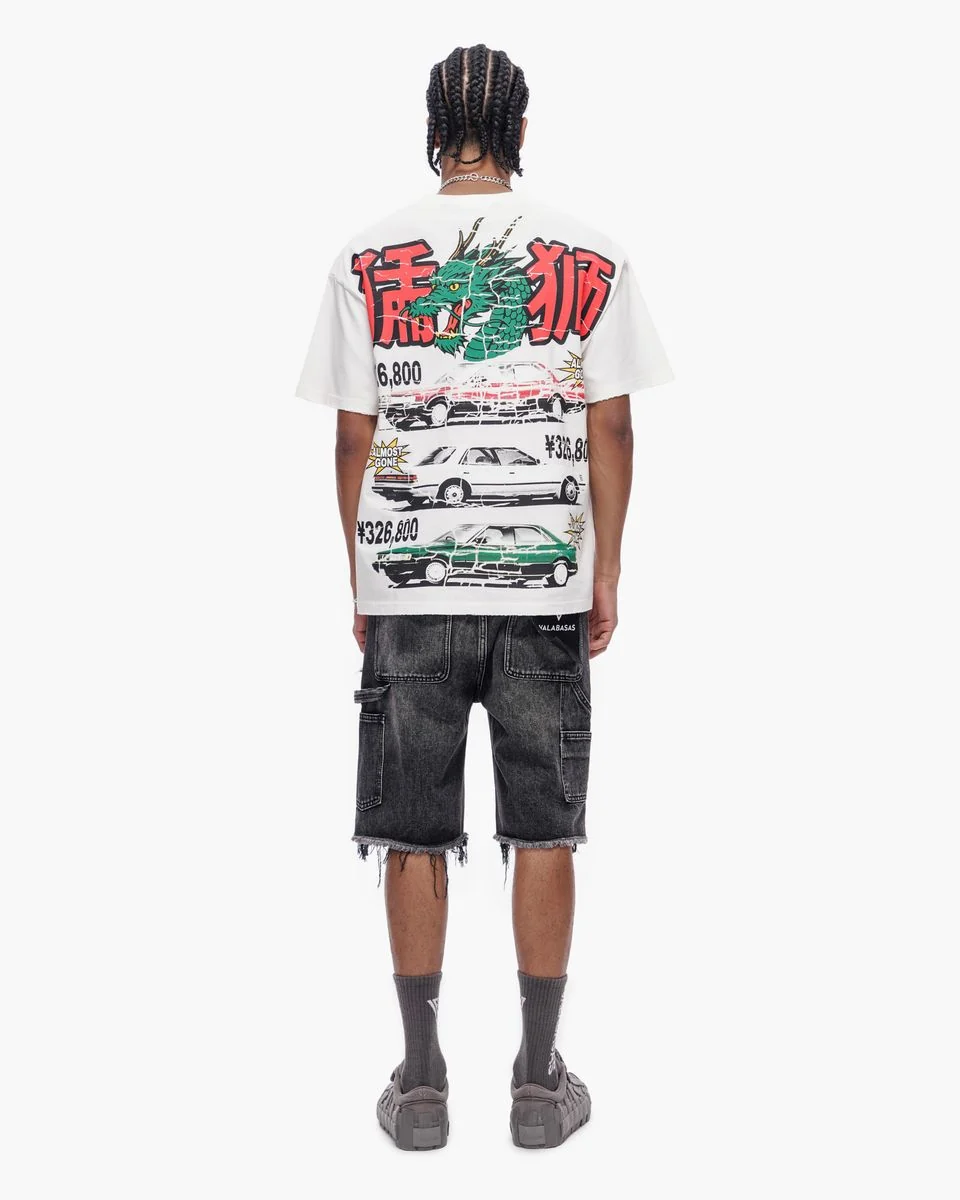 Japanesse Motors T-Shirt - White - Image 4