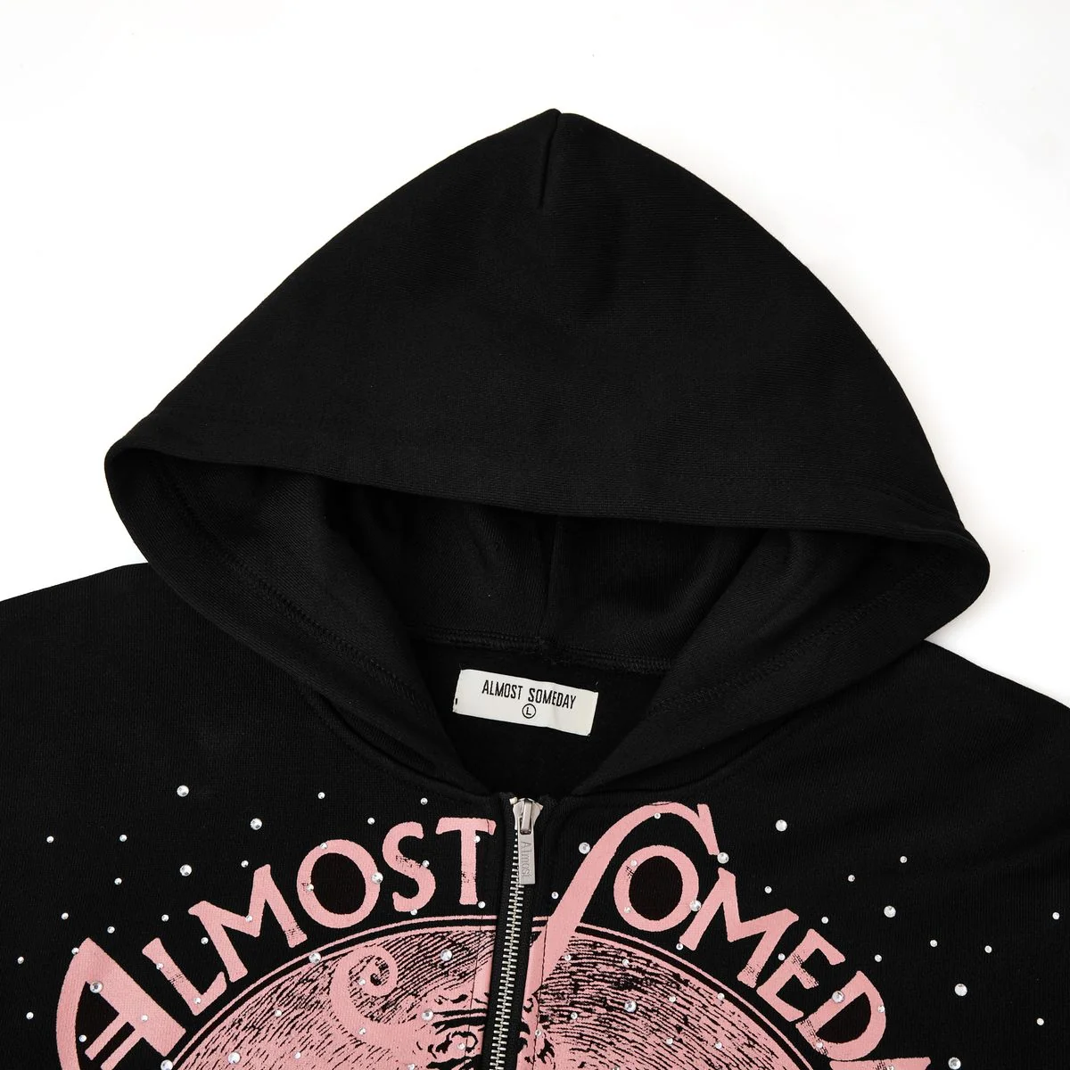 LAVISH ZIPUP HOODIE - BLACK - Image 3