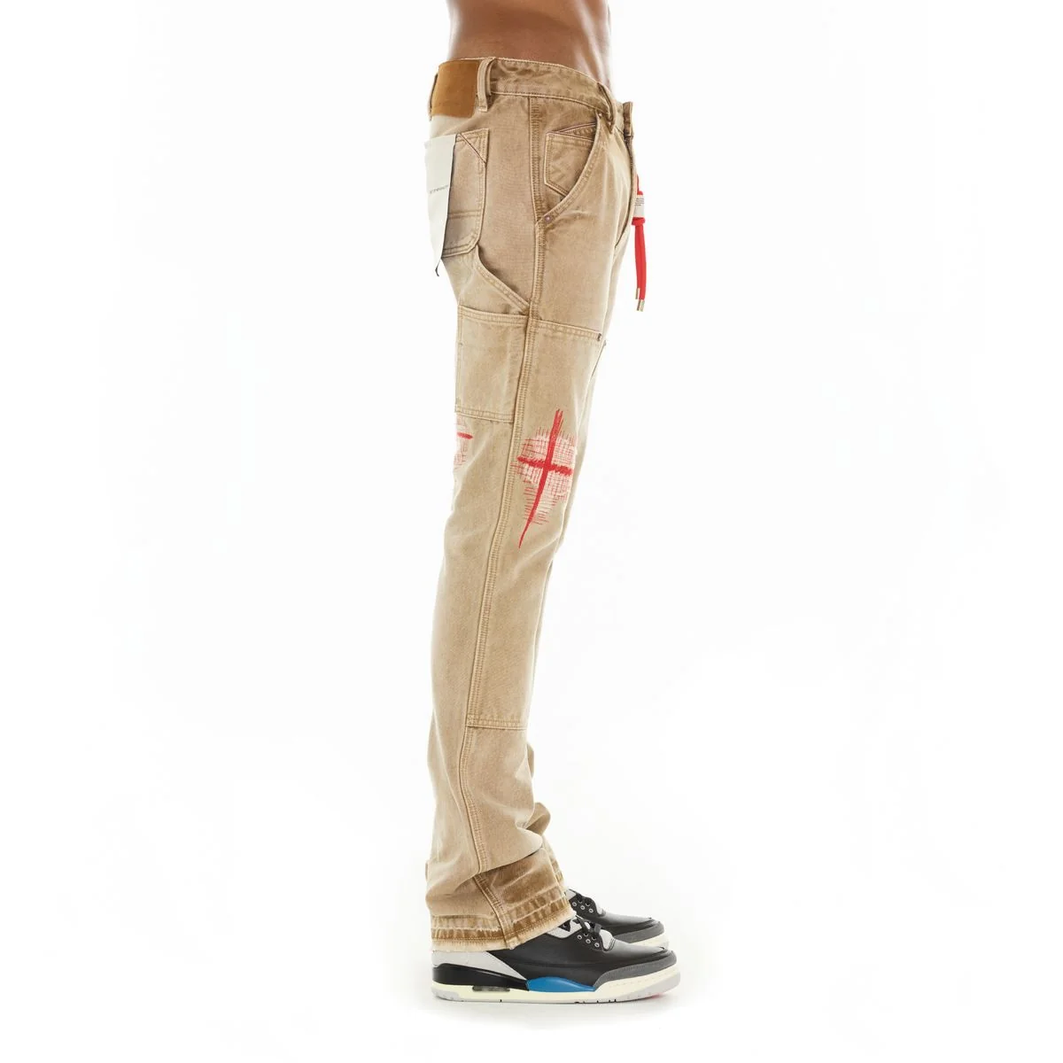 LENNY BOOTCUT 603 JEANS - KHAKI CANVAS - Image 4