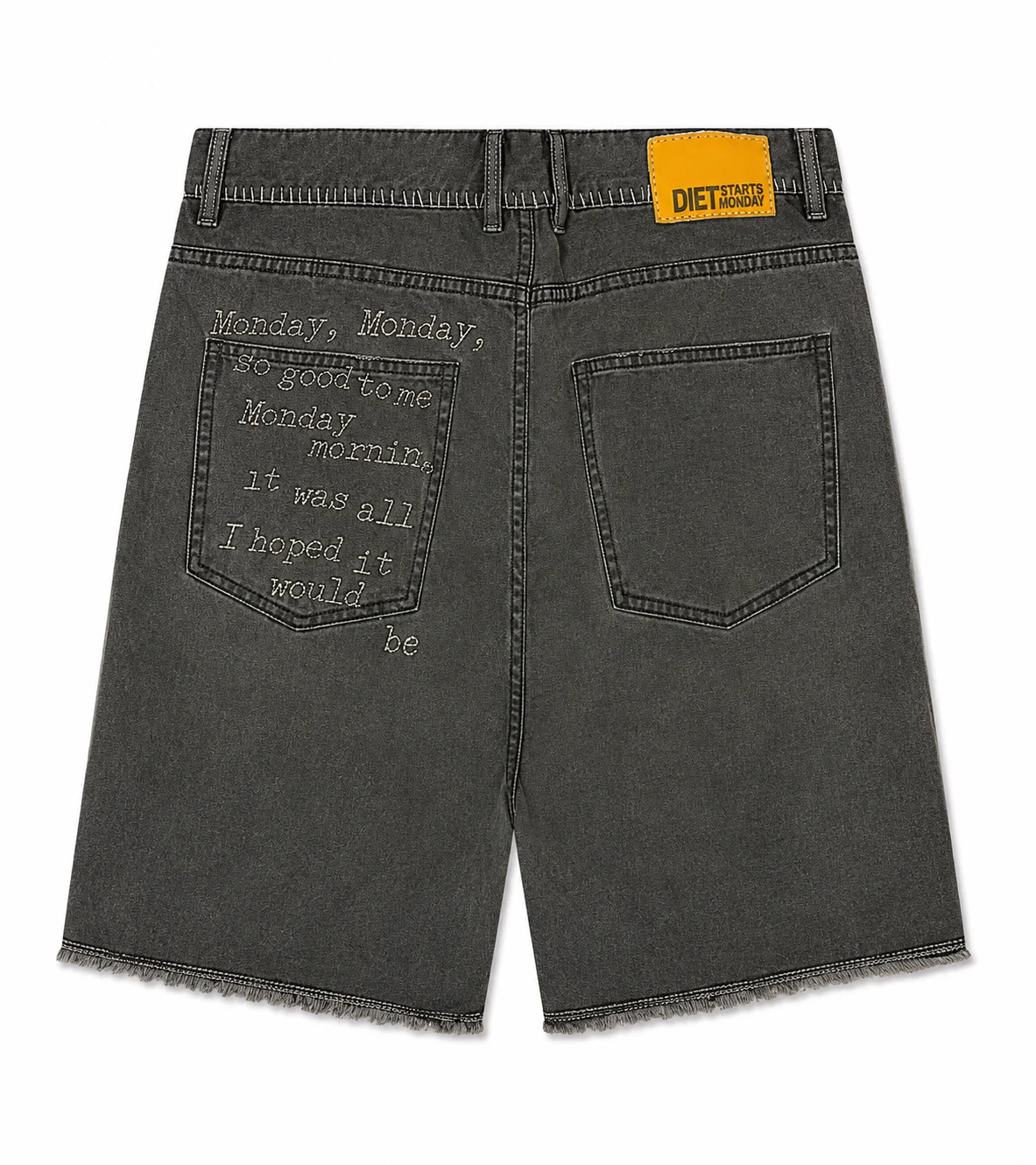 Monday, Monday Canvas Shorts - Dark Olive - Image 2
