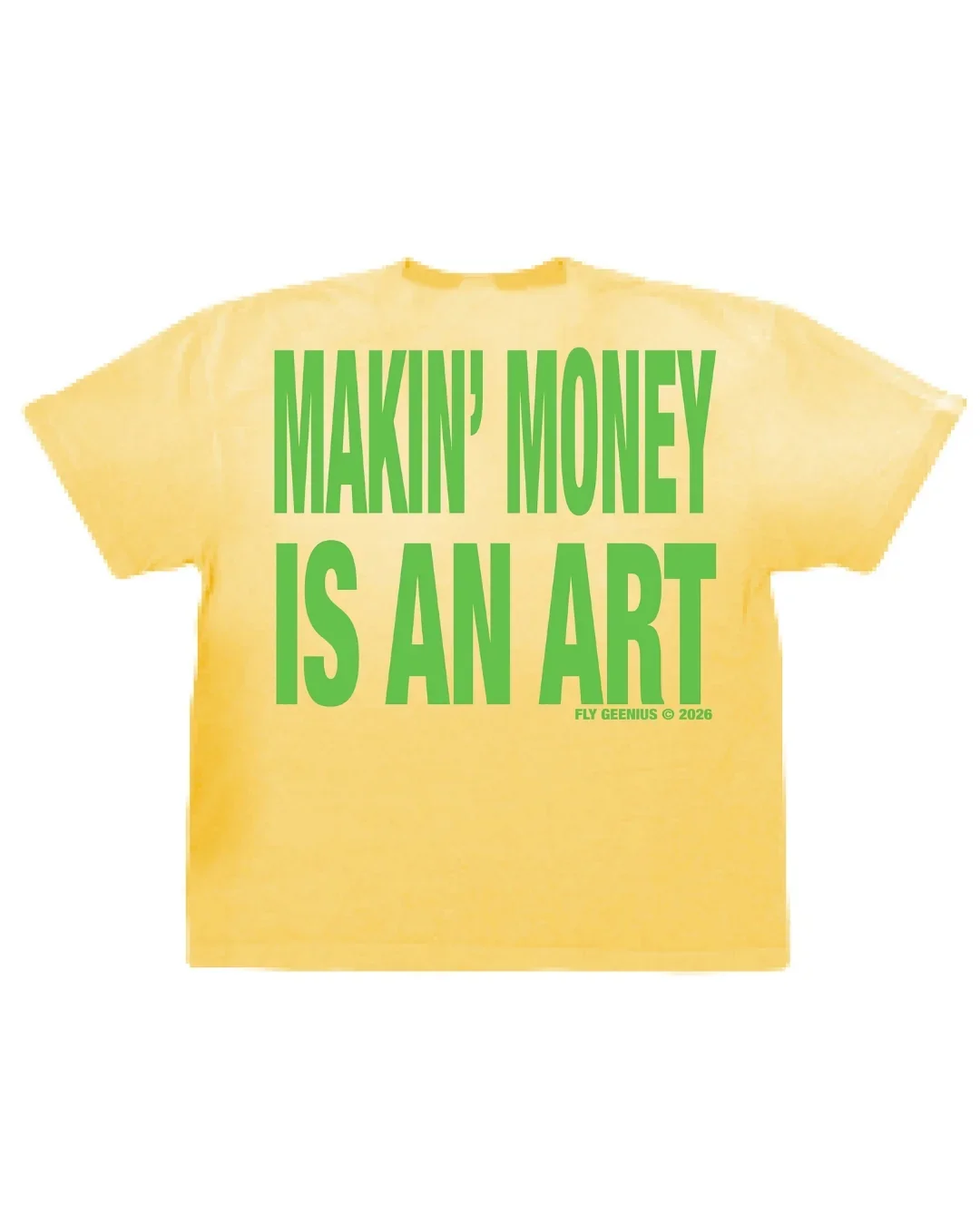Money Making Art T-Shirt - Yellow - Image 2