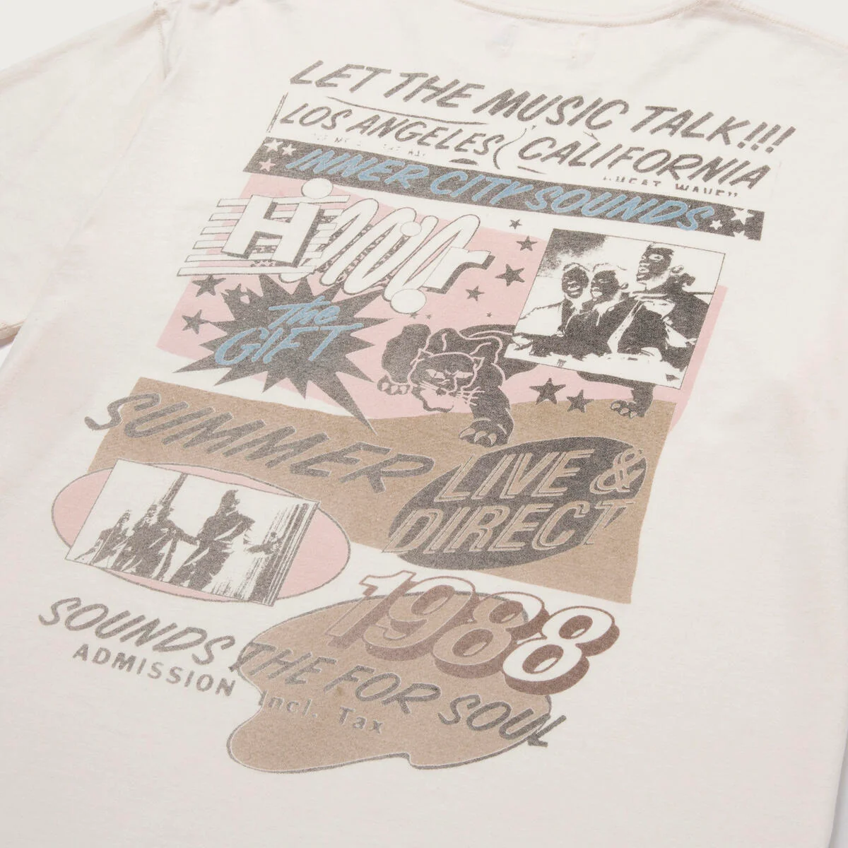 Music Language T-Shirt - Cream - Image 3