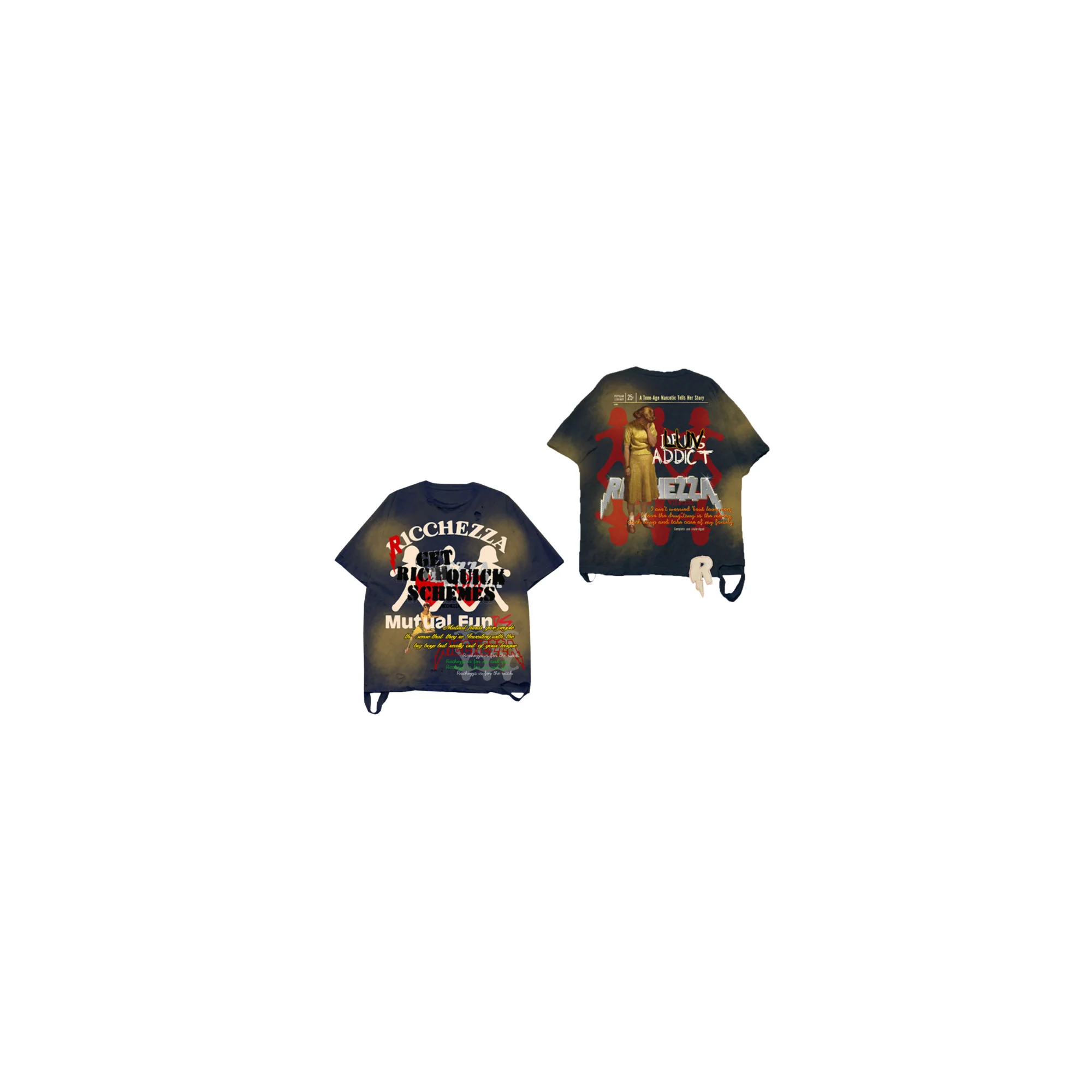 Mutual Funds Tee, 100% cotton jersey  - Navy