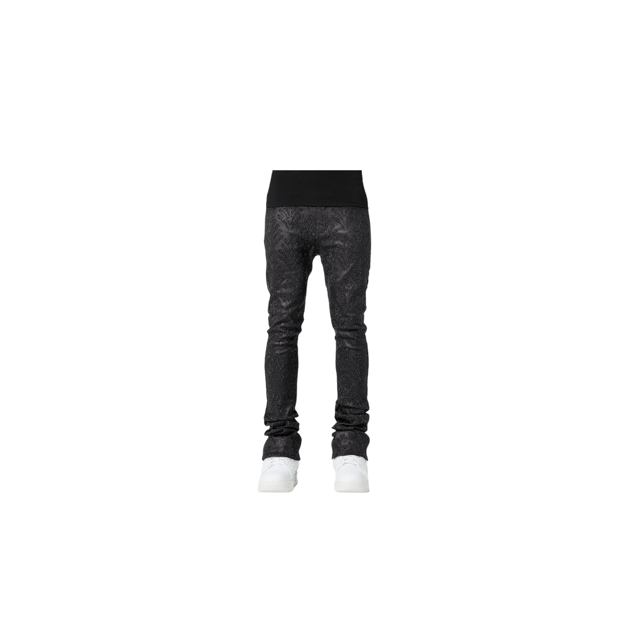 Obsidian Black Embellished Denim V3 - Image 3