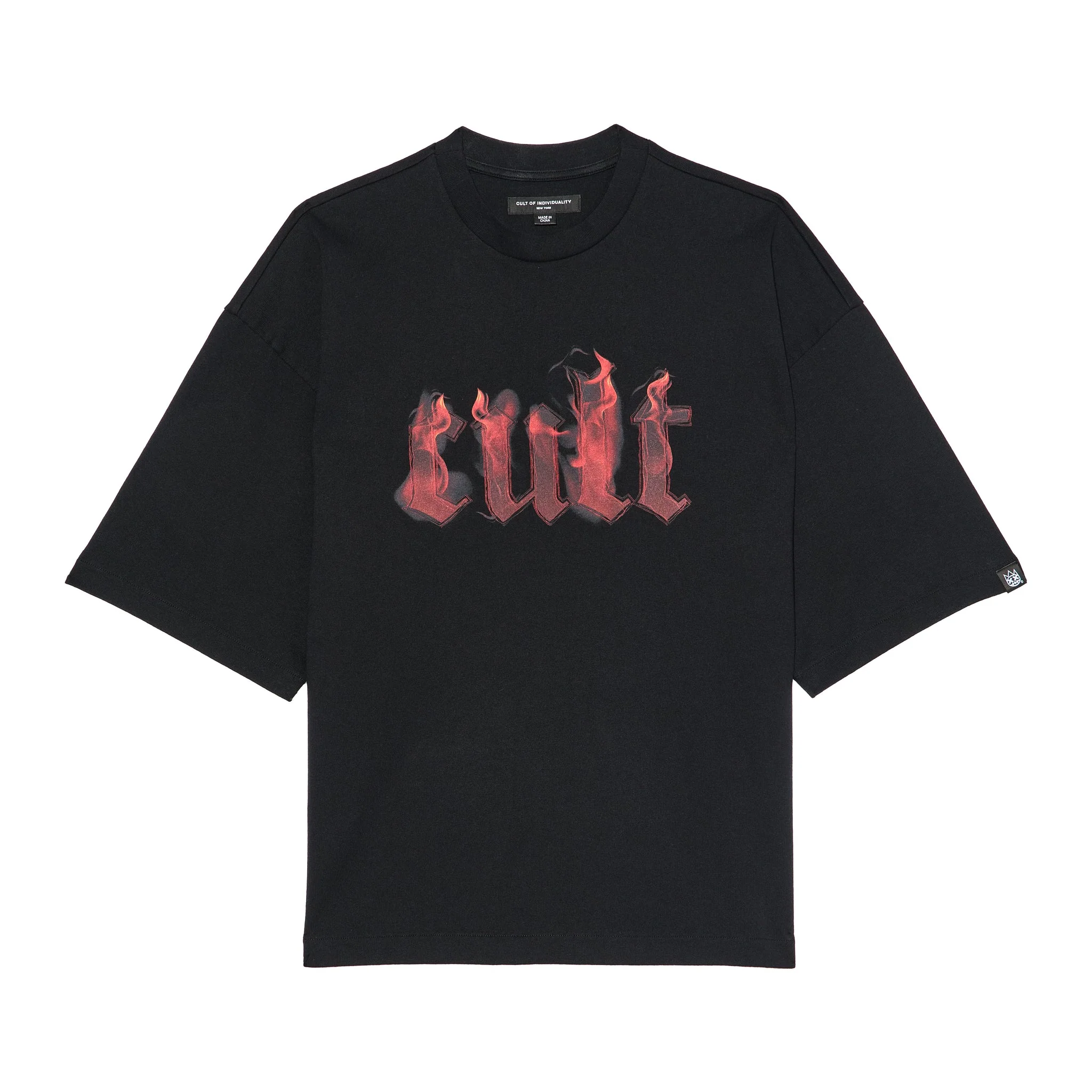 Flame Logo T-Shirt - Black