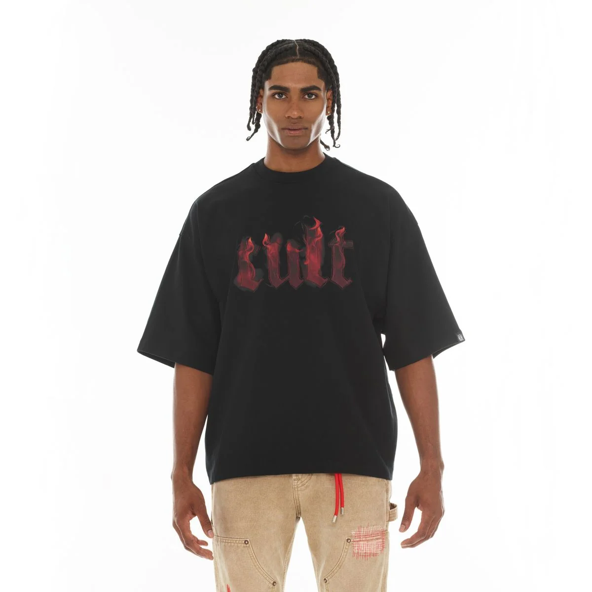 Flame Logo T-Shirt - Black - Image 2
