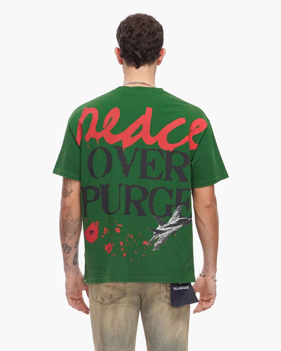 Peace T-Shirt - Green - Image 4