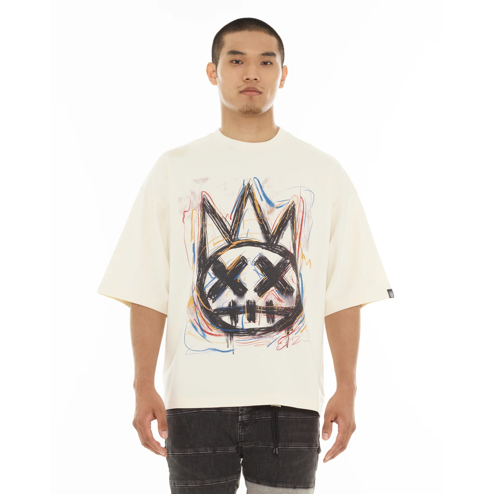 Scribble Logo T-Shirt - Winter White - Image 2