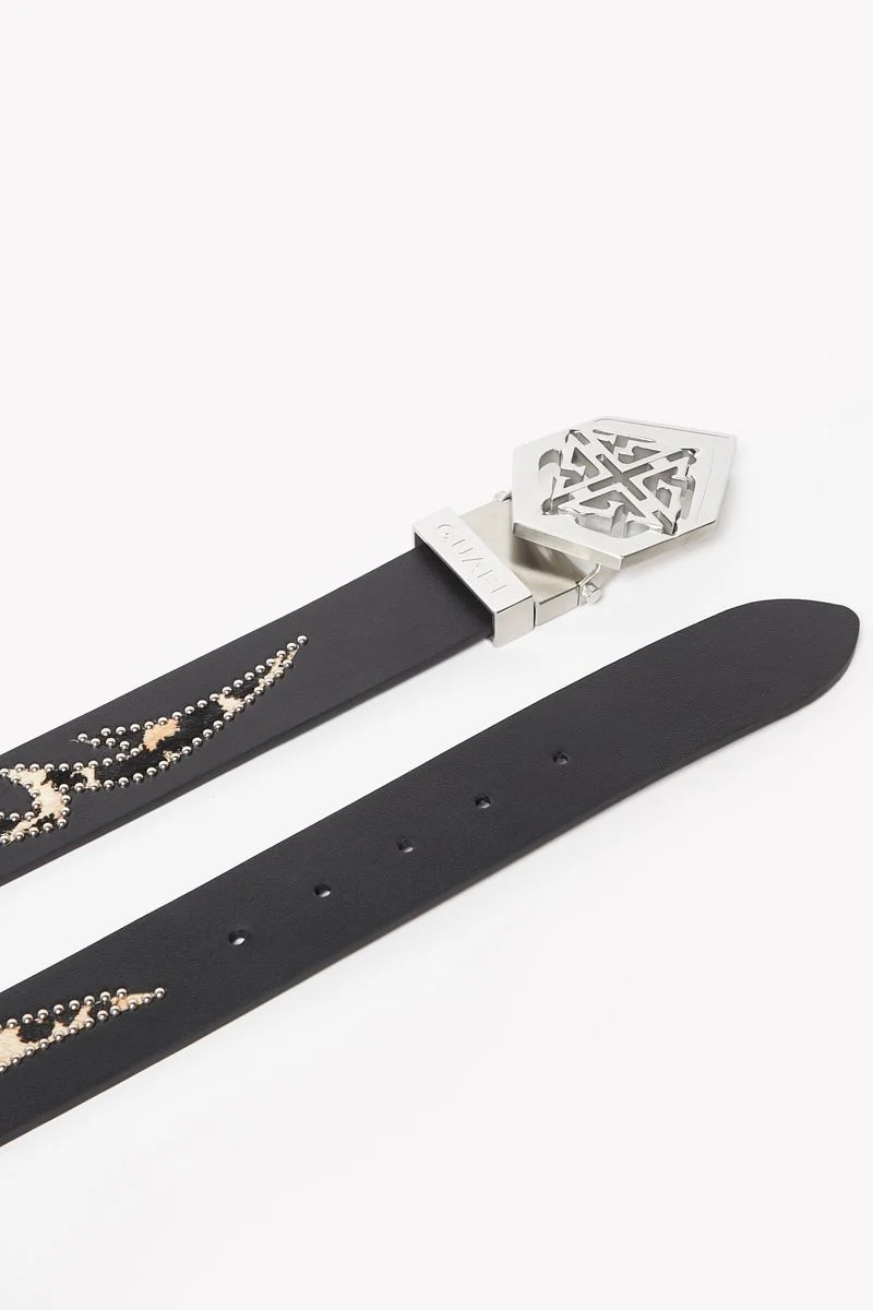 Silver Emblem Belt - Black - Image 2